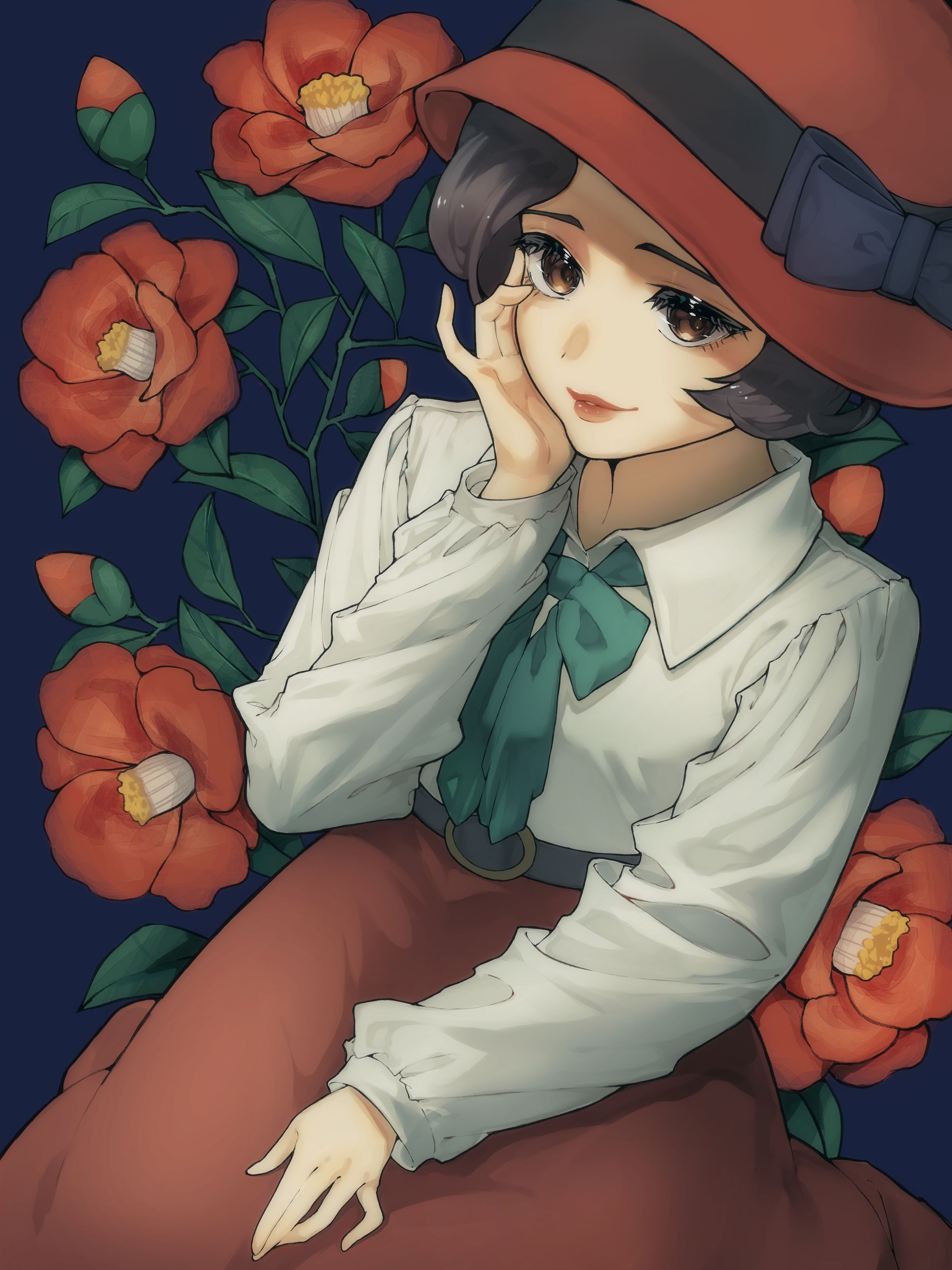 【一枚絵】レトロの女の子-1