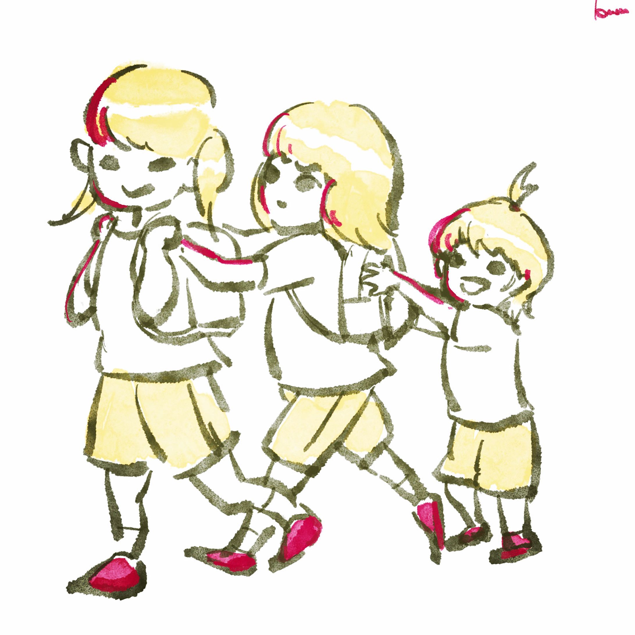 子供イラスト【さんしまい】-1