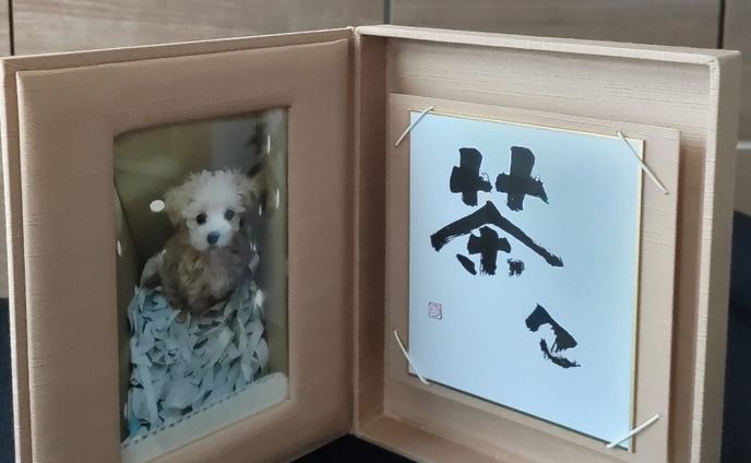筆文字お名前入り写真盾 Photo Plaque with Brushstroke Name