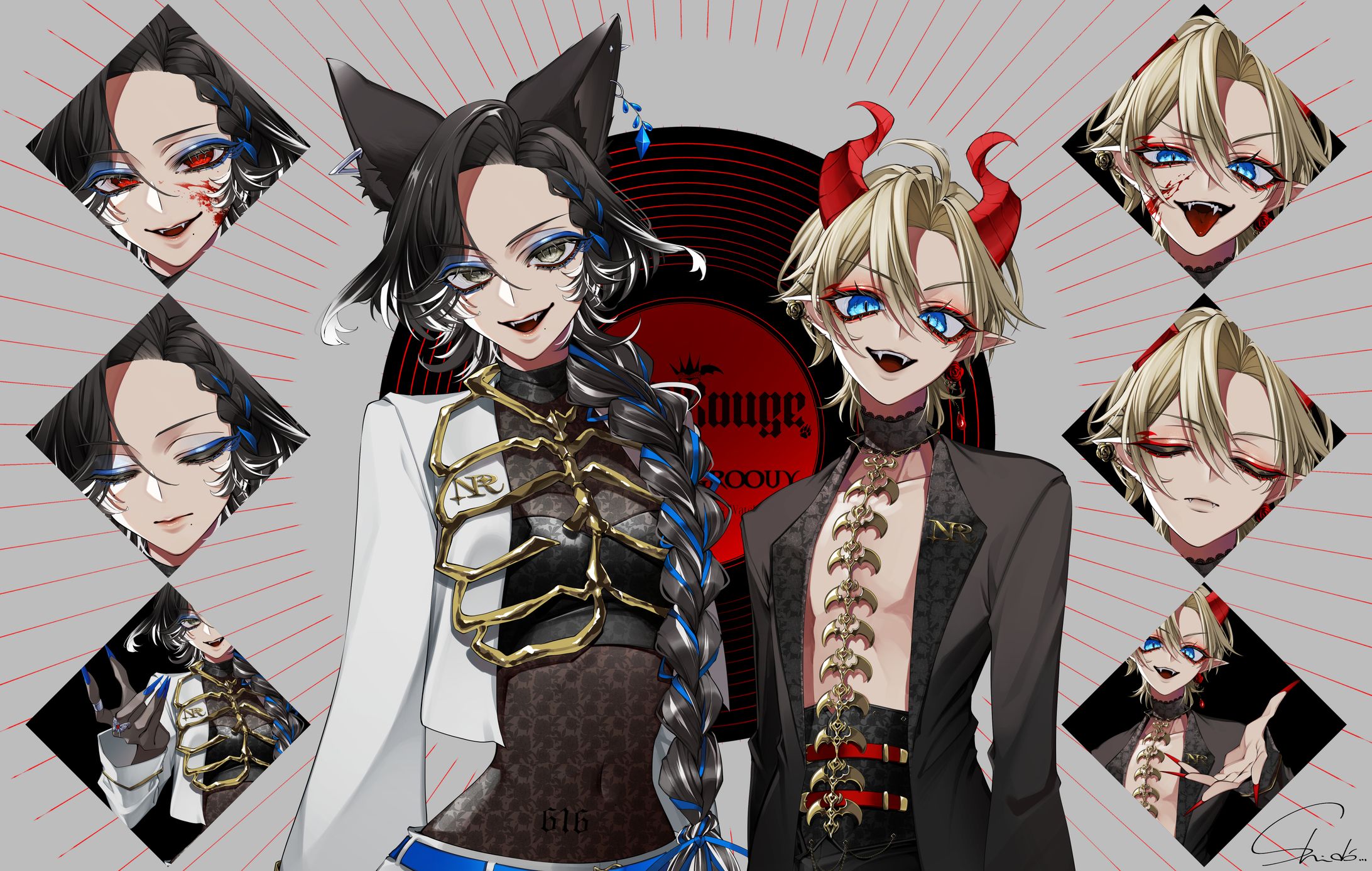 NOIRouge￤ブラッディ・グルーヴィ MV用イラスト-1