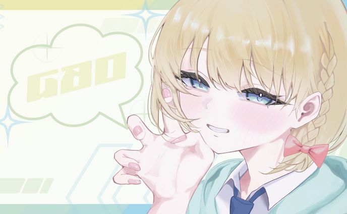 配信サムネイルイラスト(シンプル背景)