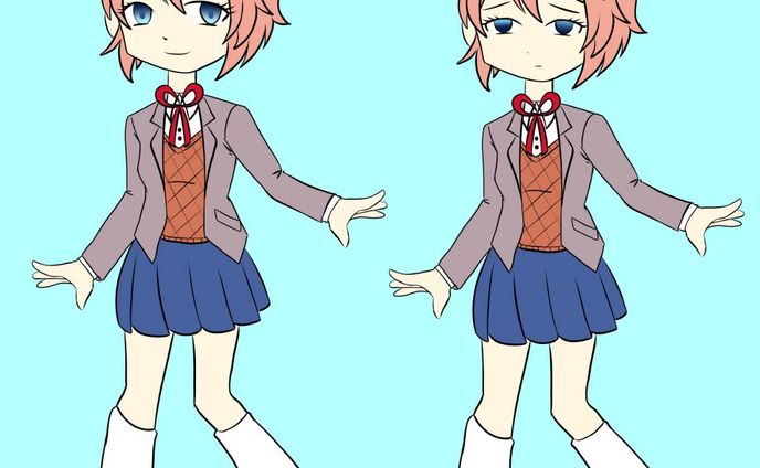 sayori keychain ddlc