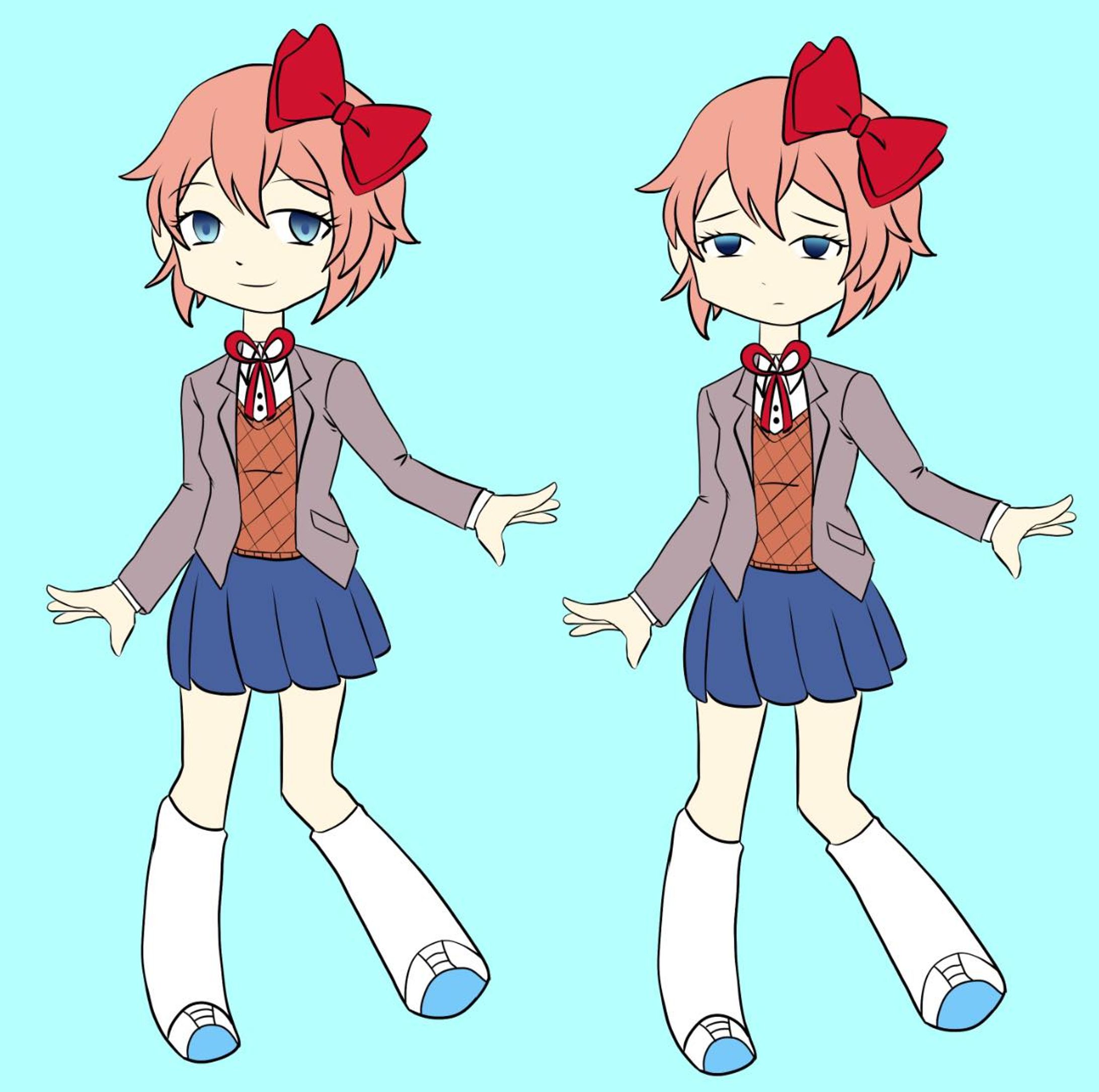sayori keychain ddlc-1
