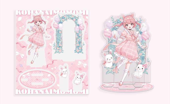 小花衣ももみ様 6周年記念 ジオラマアクリルスタンドデザイン