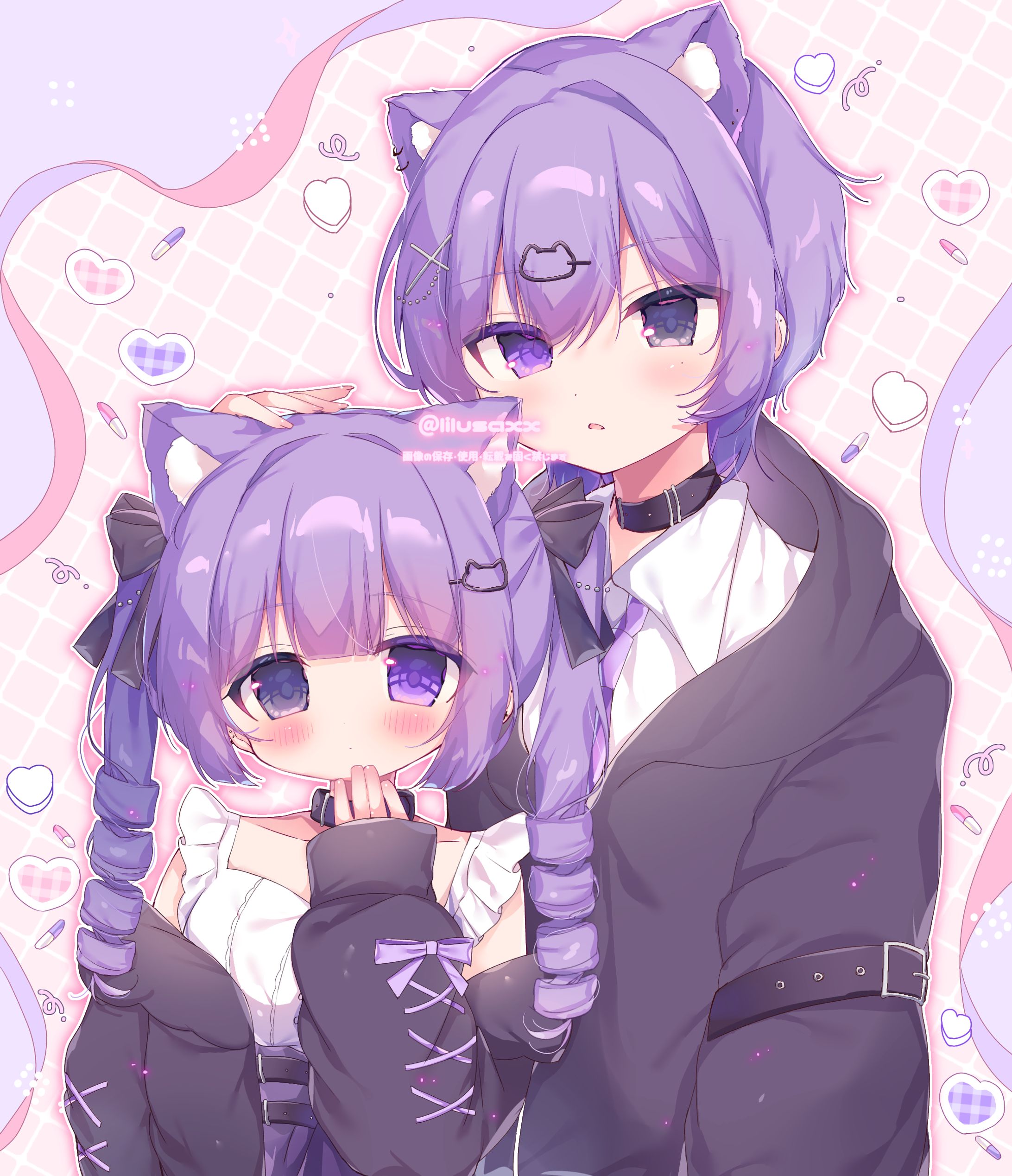 【Commission】猫耳地雷系カップル-1