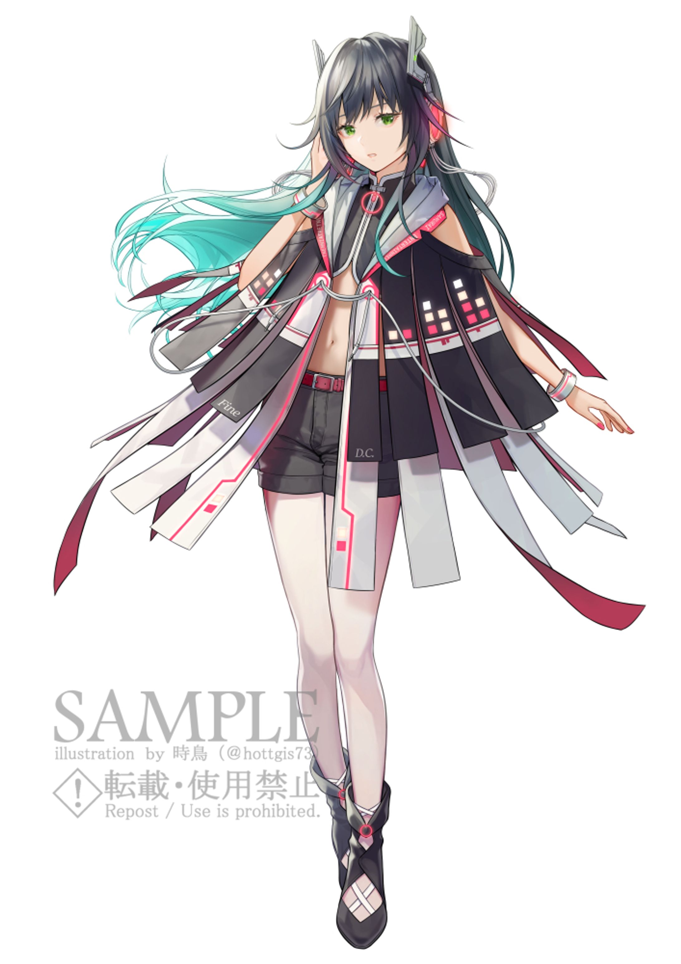 バーチャルシンガー「響咲袮音」様キャラクターデザイン、ビジュアル-1