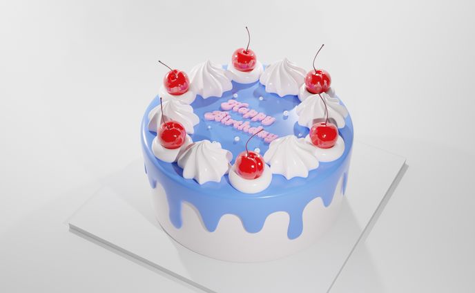 【CG】ホールケーキ