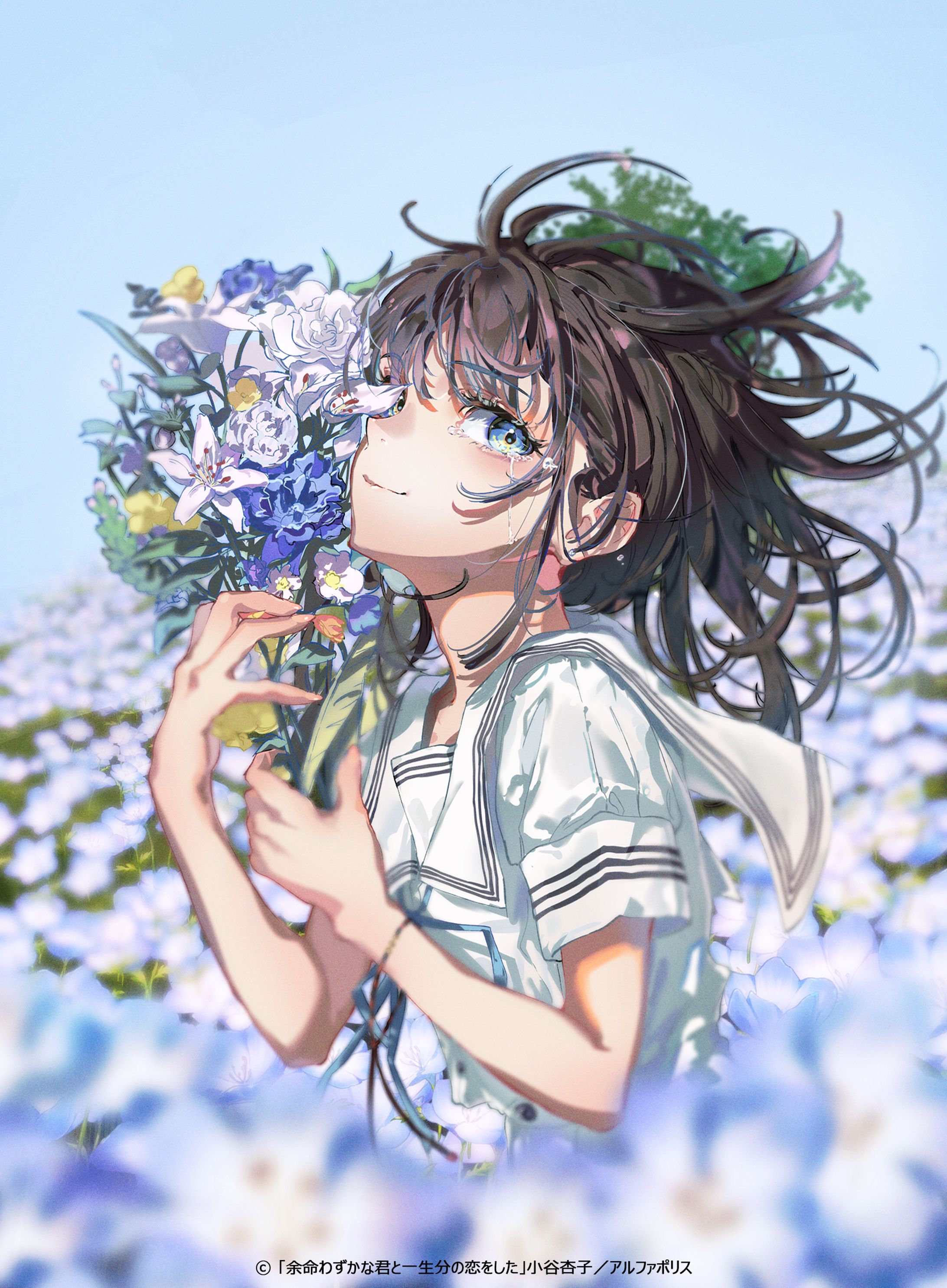 アルファポリス - 「余命わずかな君と一生分の恋をした」（著者:小谷杏子）cover illustration, character design-1