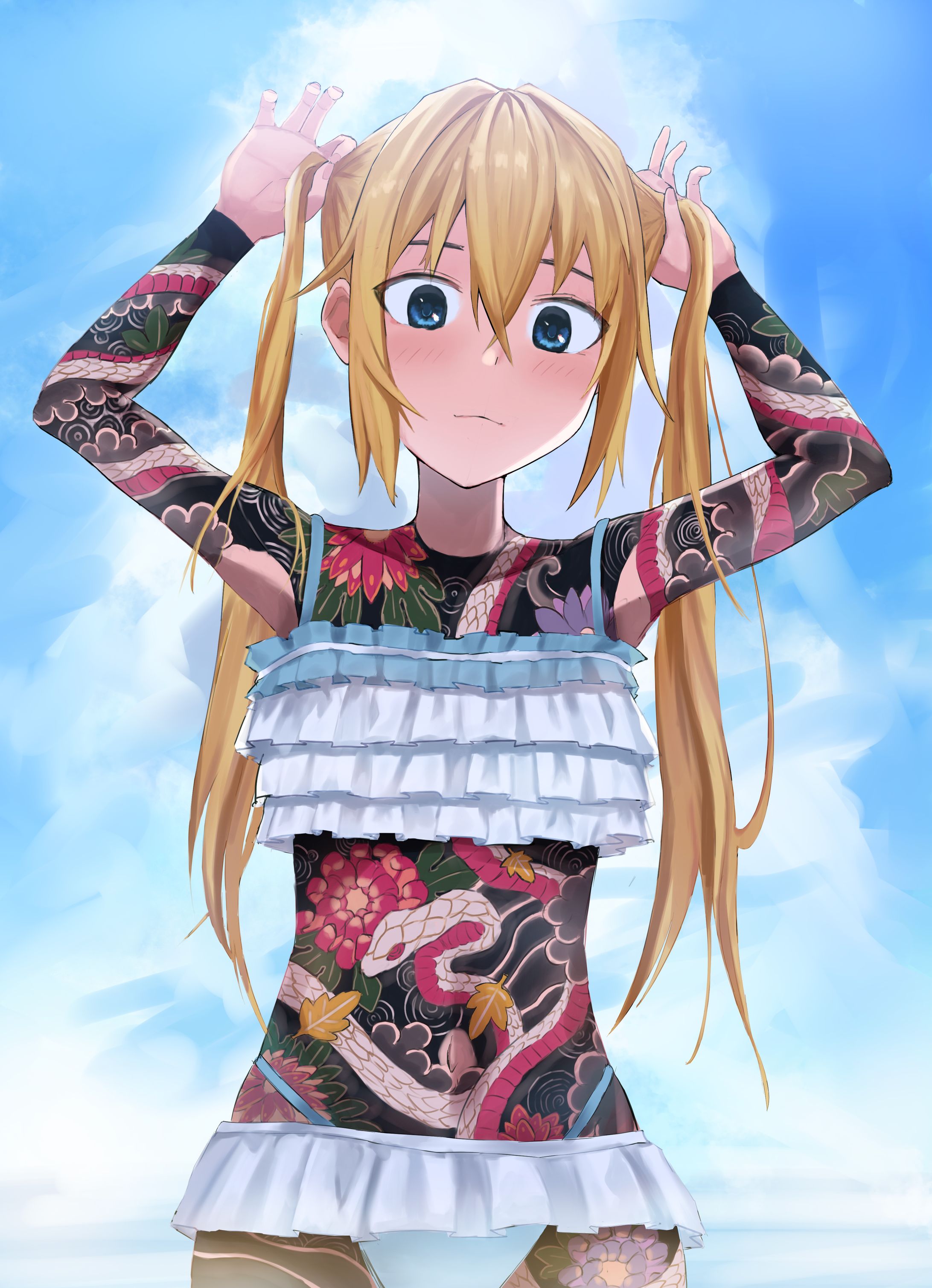 水着の少女-1