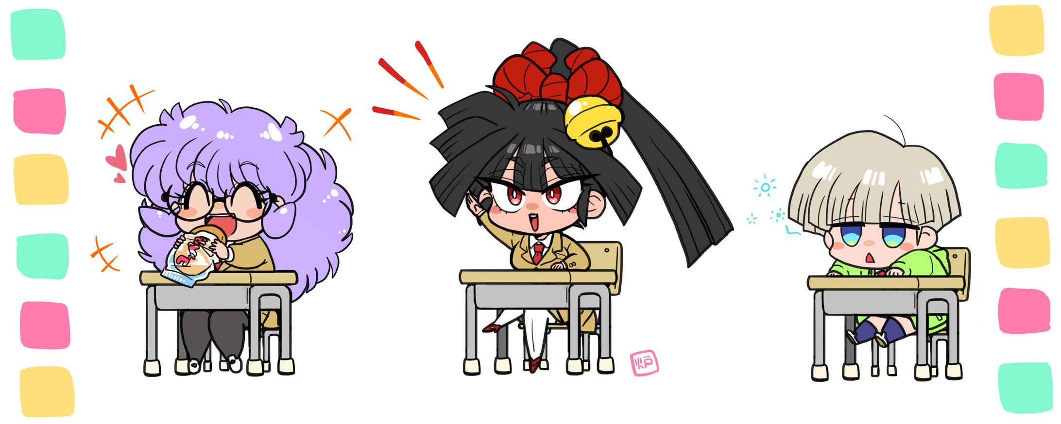 ちびキャラ、デフォルメイラスト-1