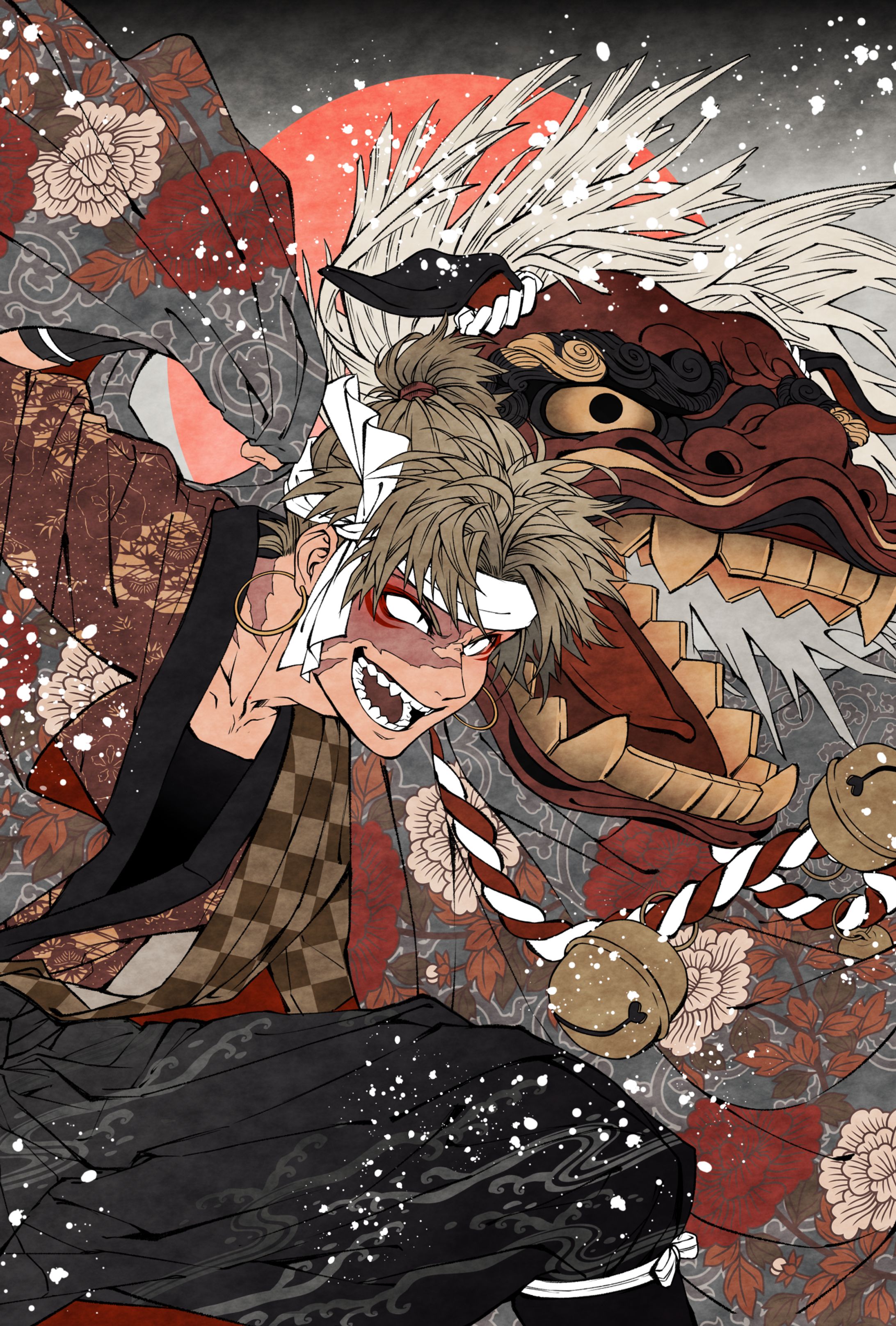 2019 年賀絵 連作-1