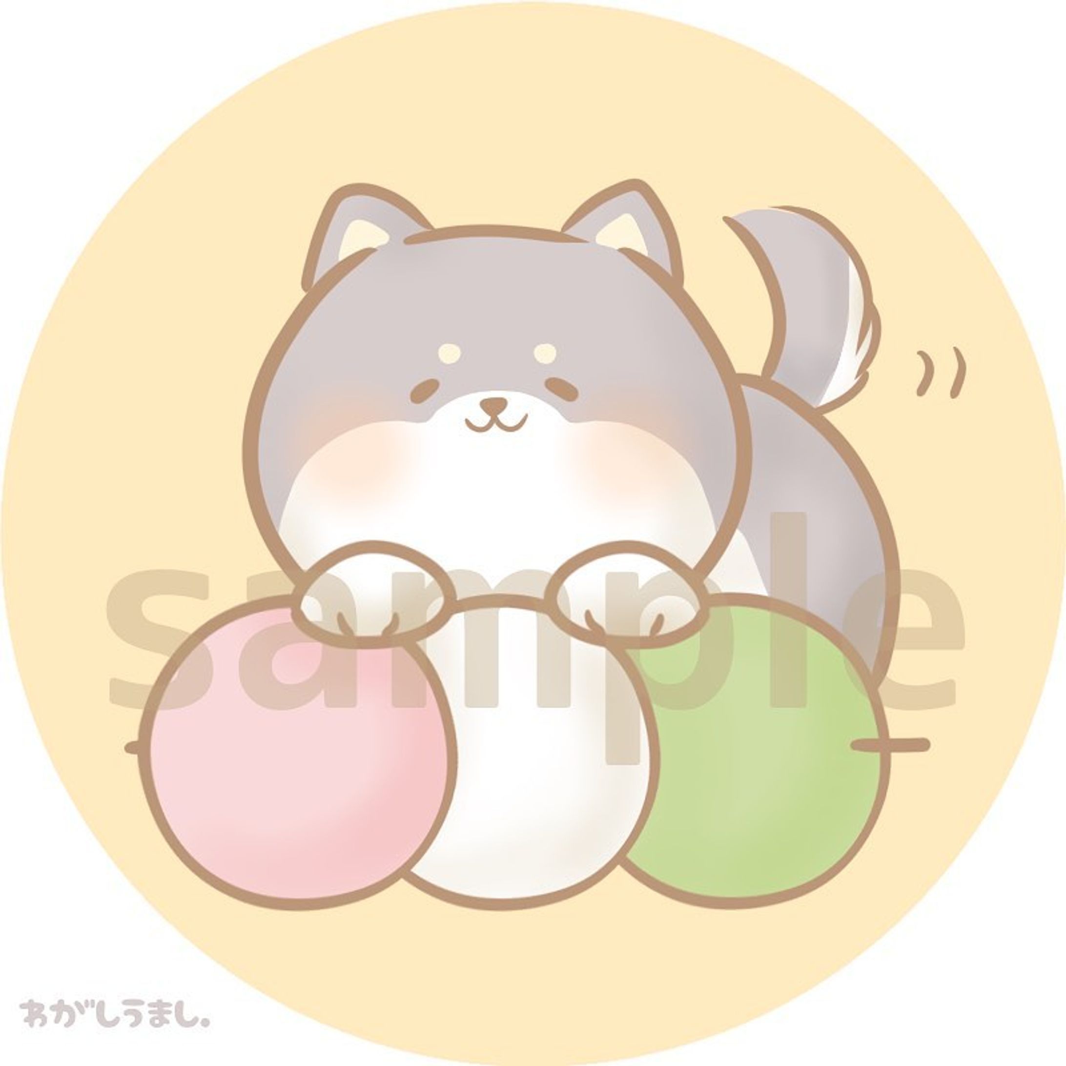 お団子🍡のうえに
わんちゃんのせてみました🥰！

なき声🐶のイメージは
定番の『ワンッ』?
...それとも『ワッフッ！』⁇

う〜ん...(*´-`)?✨

／
🐶　わふ！　　
＼

決定🙌！！！←

#いぬ #ココナラで出品中 
  #ゆるい #イラスト #可愛い #落書き #絵 #イラストレーター #キャラ #オリジナル #ゆるふわ #オリキャラ描いてみた #イラスト練習中 #イラスト好きな人と繋がりたい #イラストグラム始めました-1