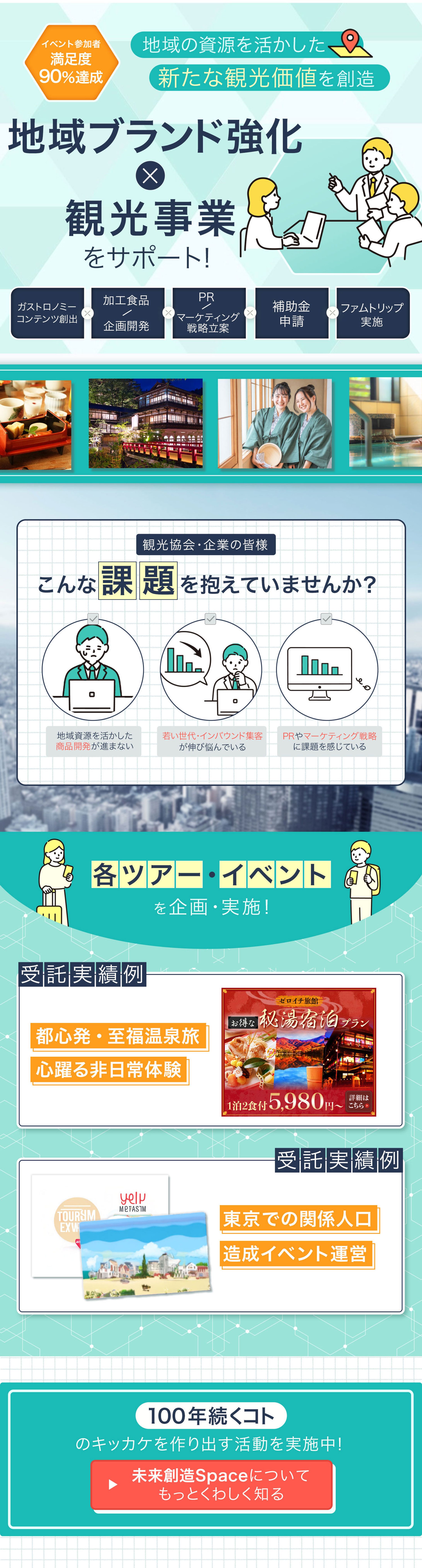 BtoB向け コンサル支援サービス LPデザイン（クライアント提案作品）-1