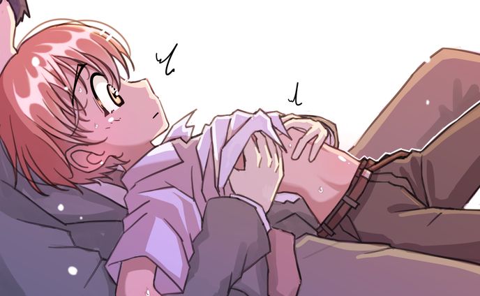 少年とおじさん