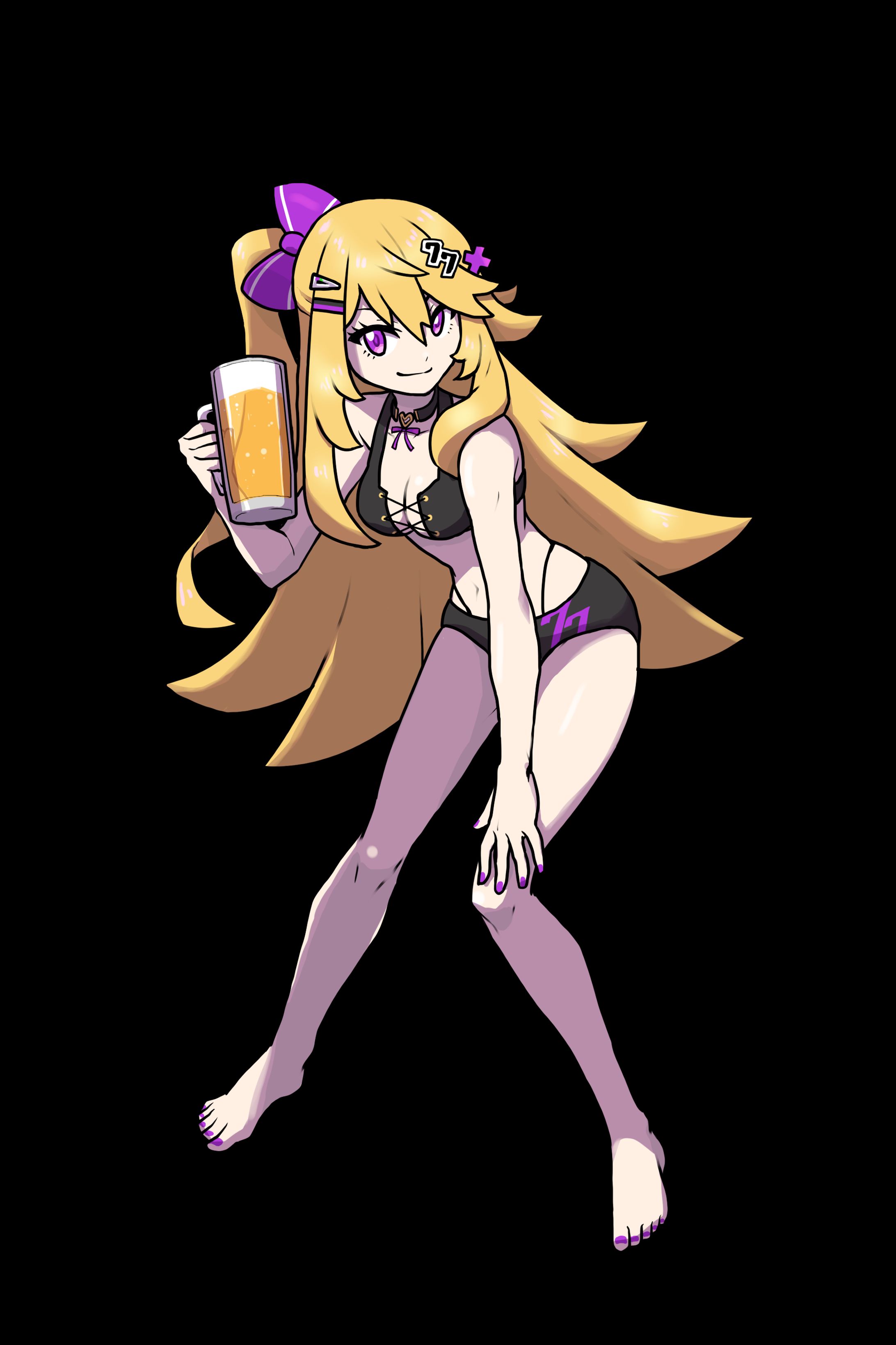 ポケモン風立ち絵｜紫藤ナナ様-1