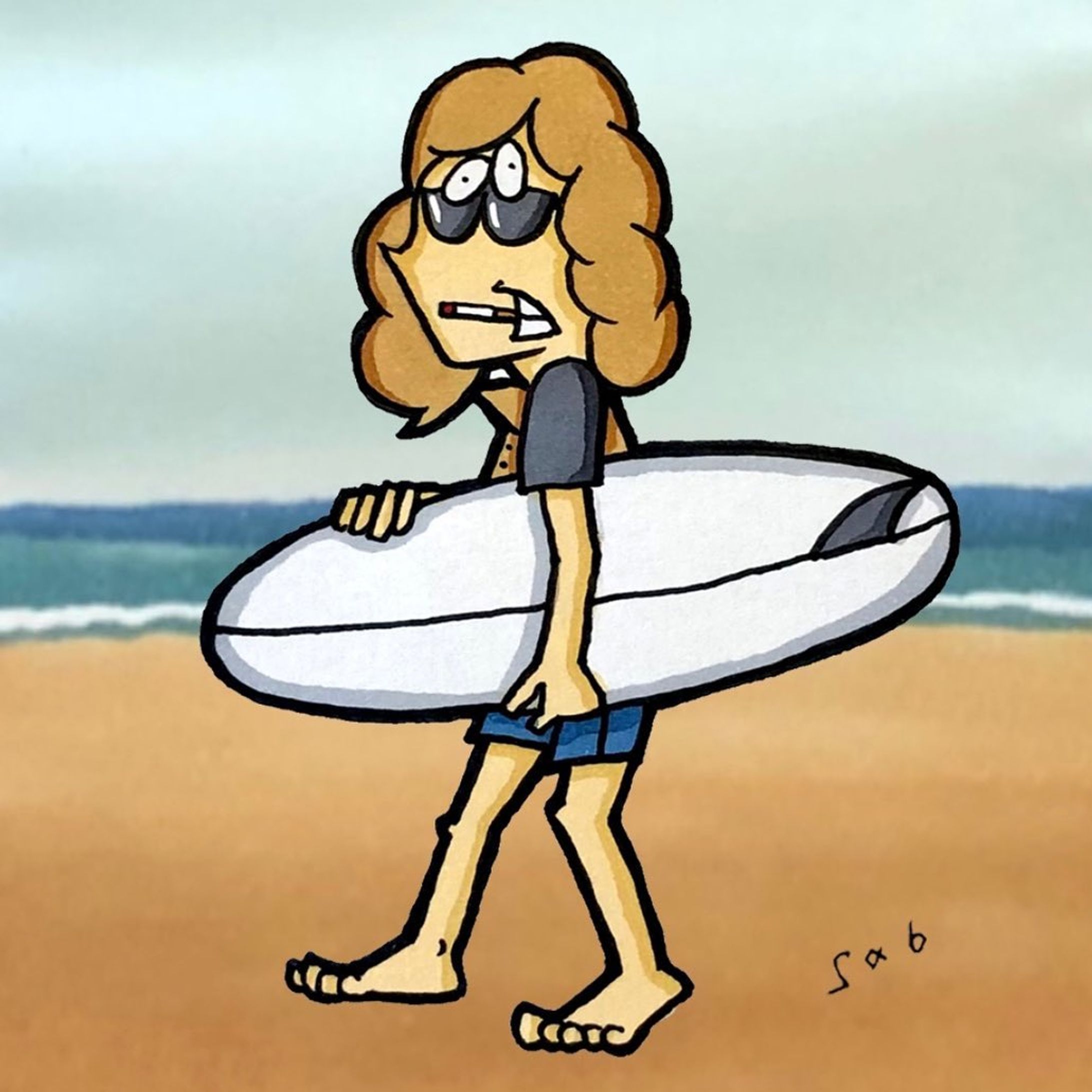 ノースショアニキ。
#drawing  #illustration #art #artwork #cat #cartoon #surf #hawaii #イラスト #落書き #イラストレーター #絵 #アート #カートゥーン #サーフィン-1