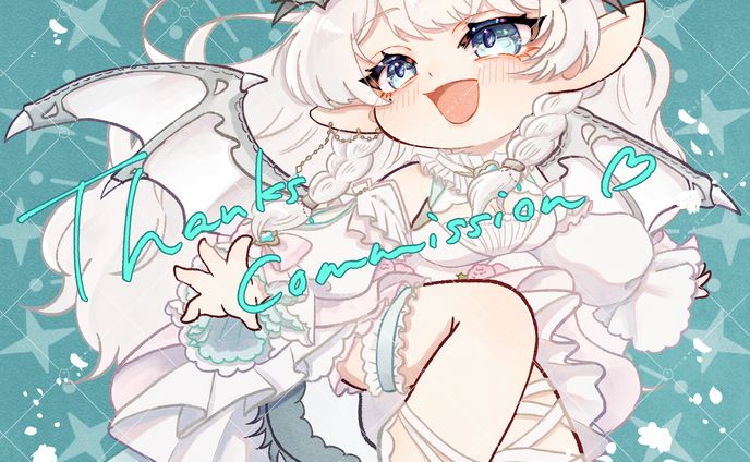 【skeb】Vtuberアレティアさんデフォルメイラスト