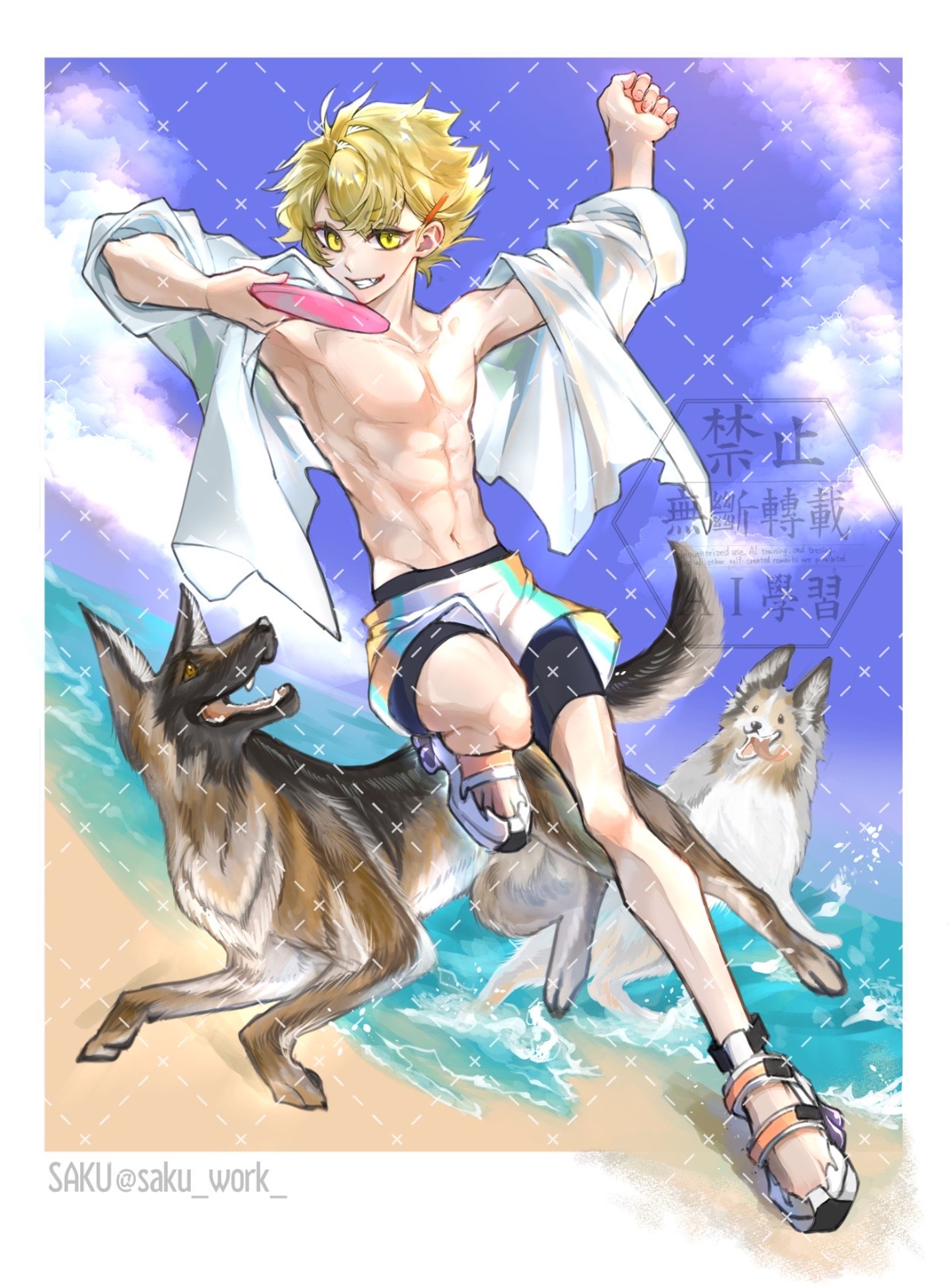 ７月 OC 水着企画絵 -1