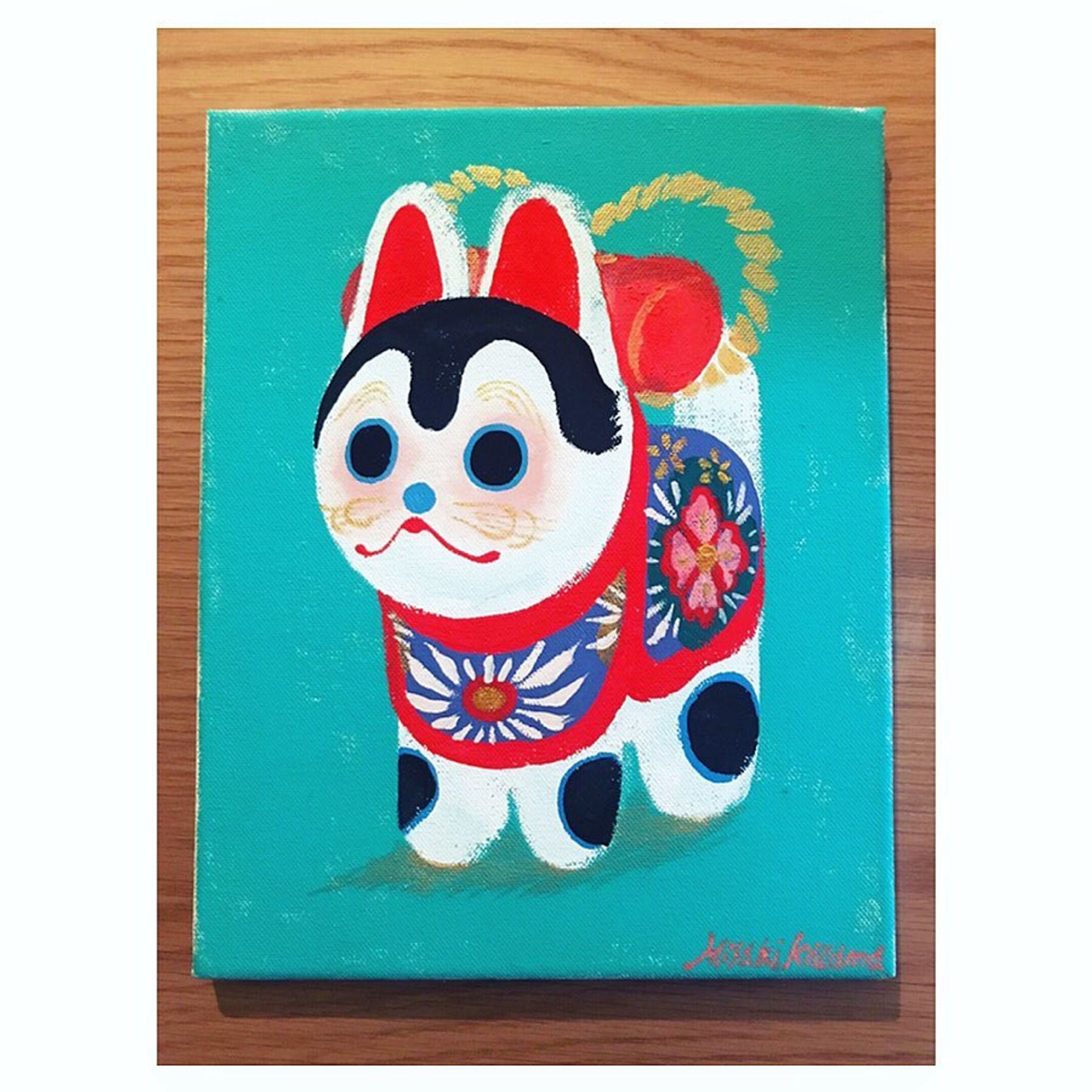 いつも店番してるとみかんや服やら色々くれる常連さまへ御礼に絵をかきました🐶🎁
.
.
久々にアクリルで絵をかいたな
.
.
.
#drawing #making #painting #acrylicpainting #illustration #art #artwork #artist #design #tiger #illustrat #illustrator  #graphic #graphicdesign #designer #artist  #Japanese #japaneseart #イラスト #アート #メイキング #アクリルアート #アクリル  #絵 #犬張子 #縁起物 #郷土玩具 #江戸玩具-1