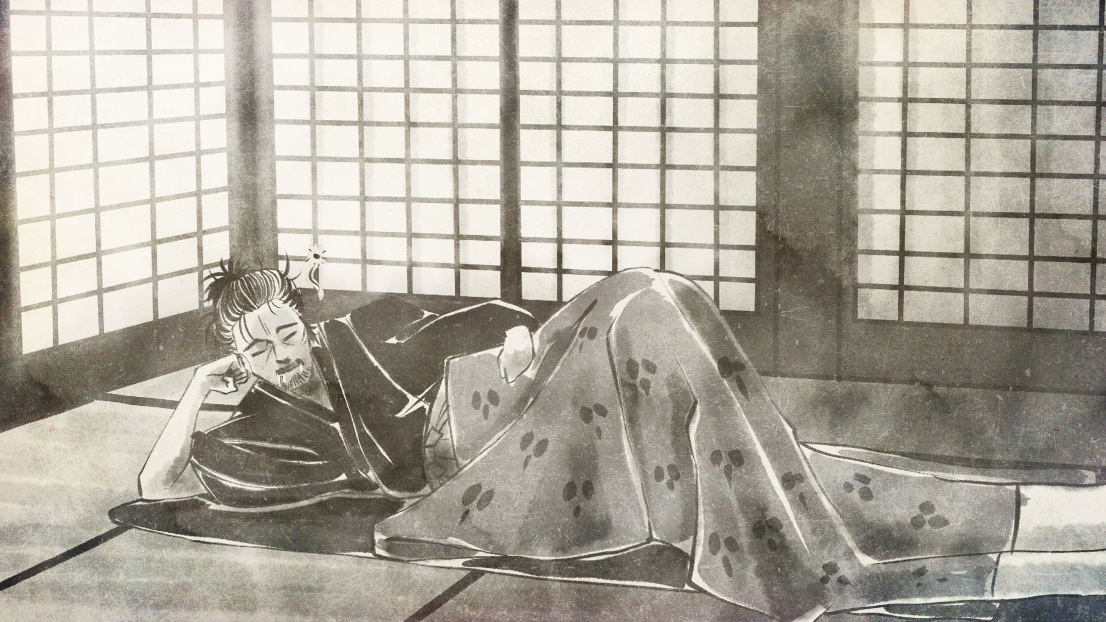 歴史（墨絵）-1