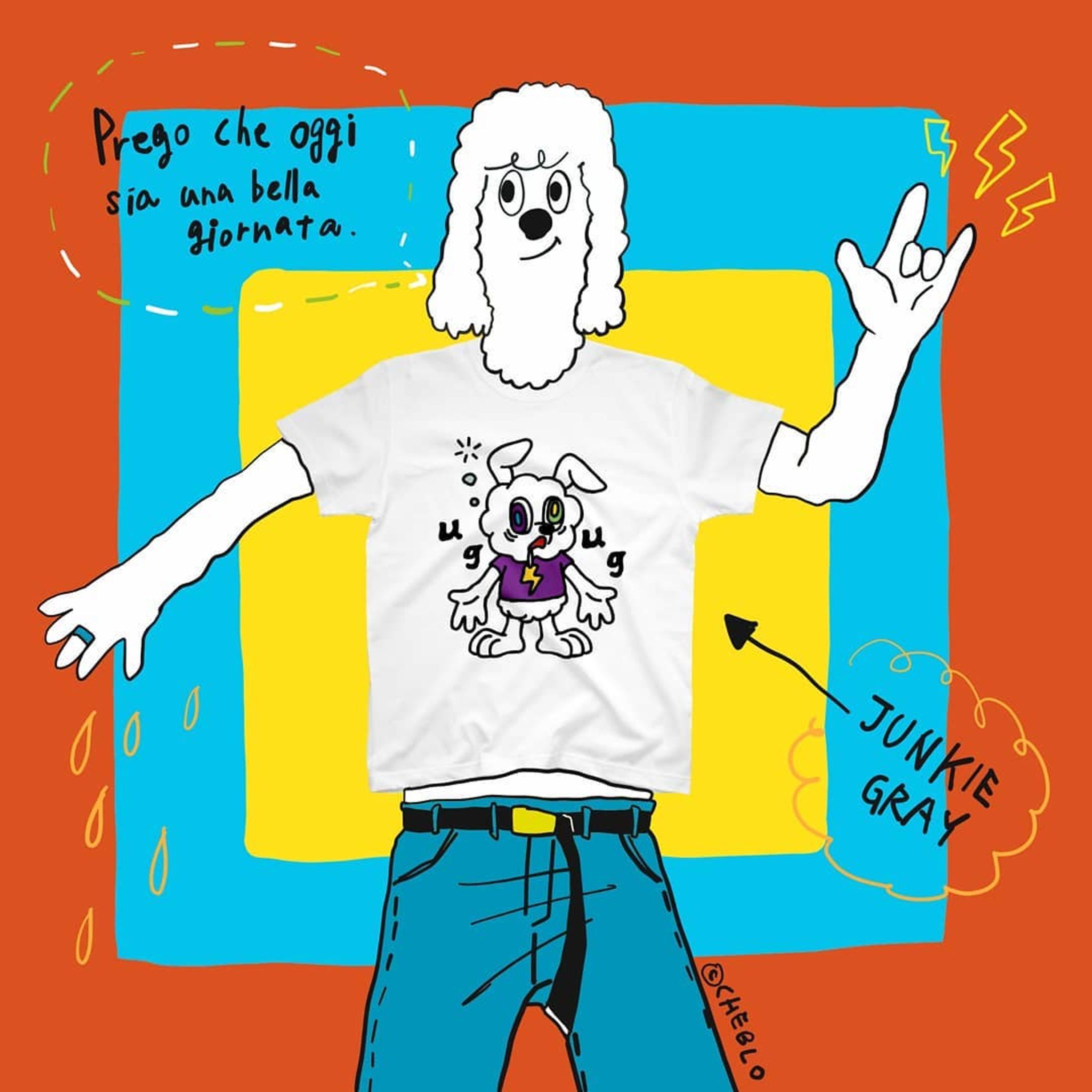 今日がいい一日であることを祈るよ🌈
・
【CHEBLOおすすめTシャツ紹介】
・
『JUNKIE GRAY』
・
生地のカラーは全23色
サイズも大人から子どもまであるよ🙌
・
■スズリのショップで販売中🌟
・
#イラスト#junkie#もこもこ#ファッション#fashion#animal
#illustrator#イラストレーター#illustration#イラスト#一个例证#일러스트#絵#picture#cheblo
#art#スケッチ#sketch#idea#キャラクター#캐릭터#carattere#character#Tシャツ#tshirt-1
