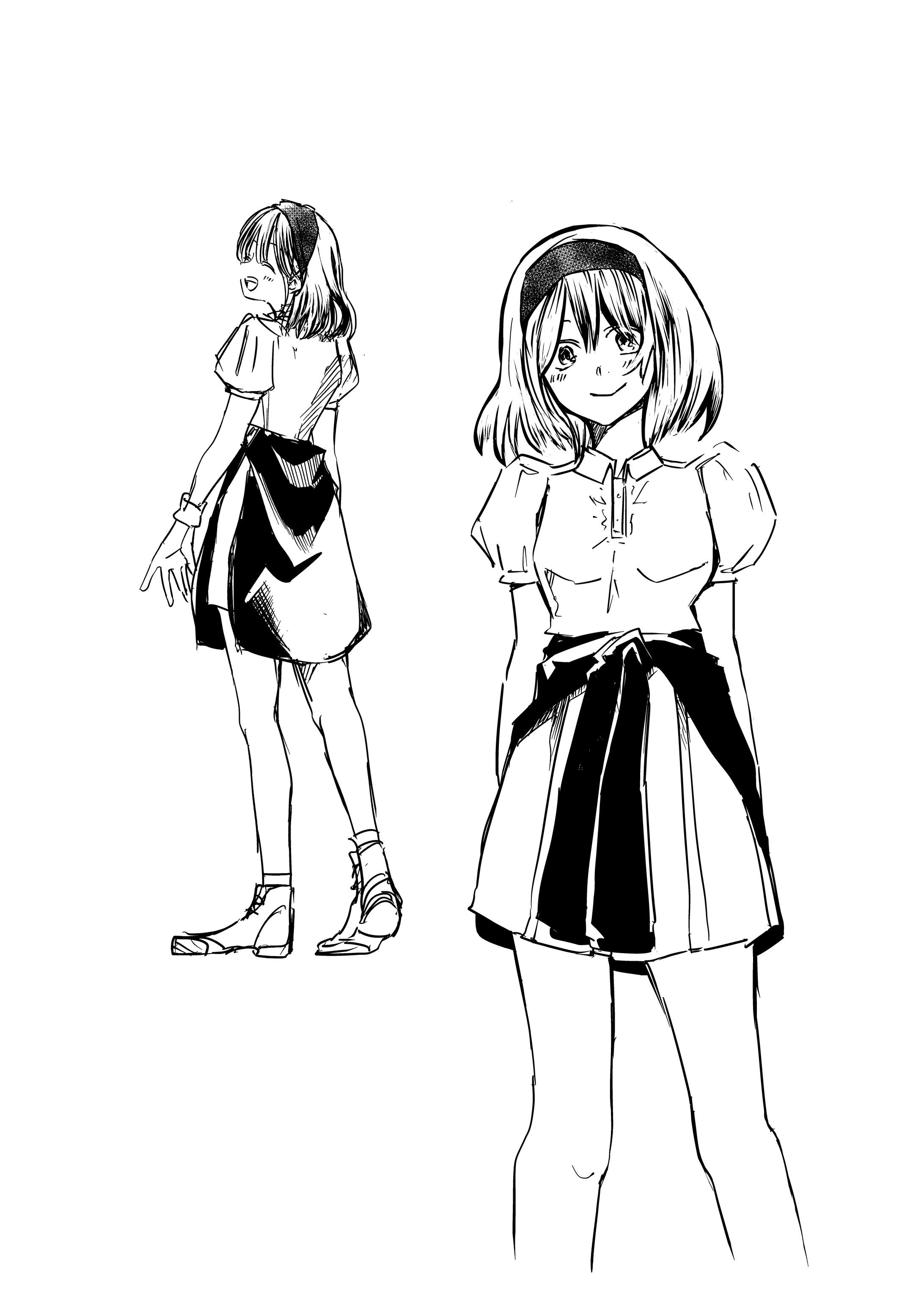 キャラクター立ち絵・ラフ-1