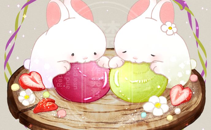 真瀞ろぎさんご依頼和菓子イラスト