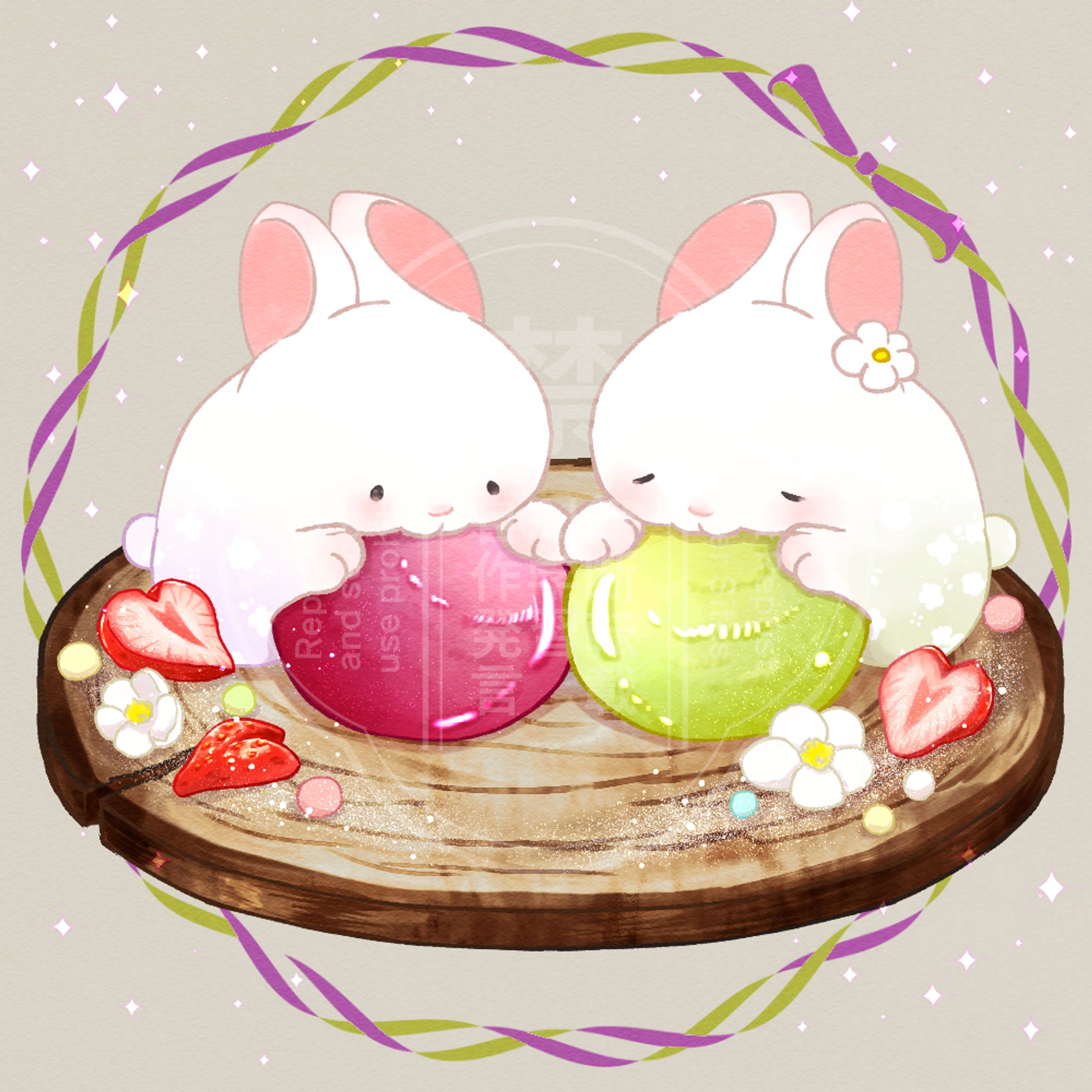 真瀞ろぎさんご依頼和菓子イラスト-1