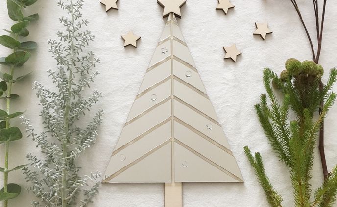 christmas tree mirror