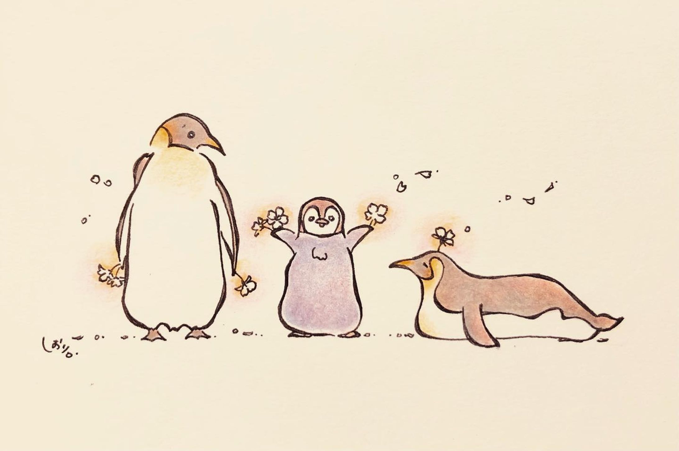 がんばるあなたへ

ポストカードサイズのアナログイラストです。
インク、パステル、色鉛筆使用。
同じ作風で デジタルでの制作、納品も可能なので、グッズデザイン等に活用するのもおすすめです！-1