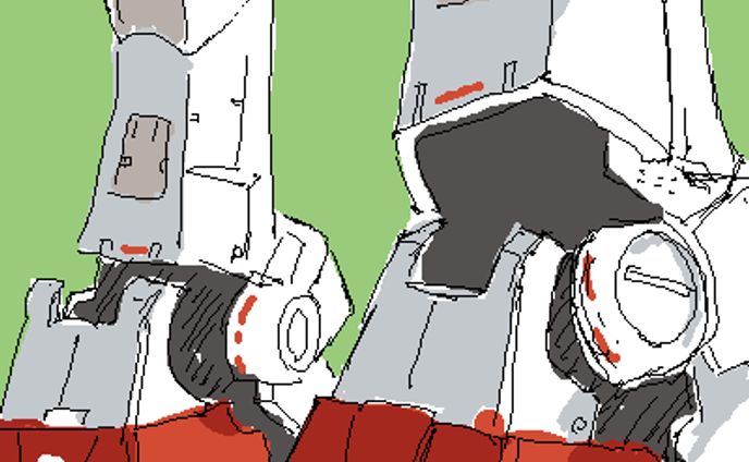ガンダムの足