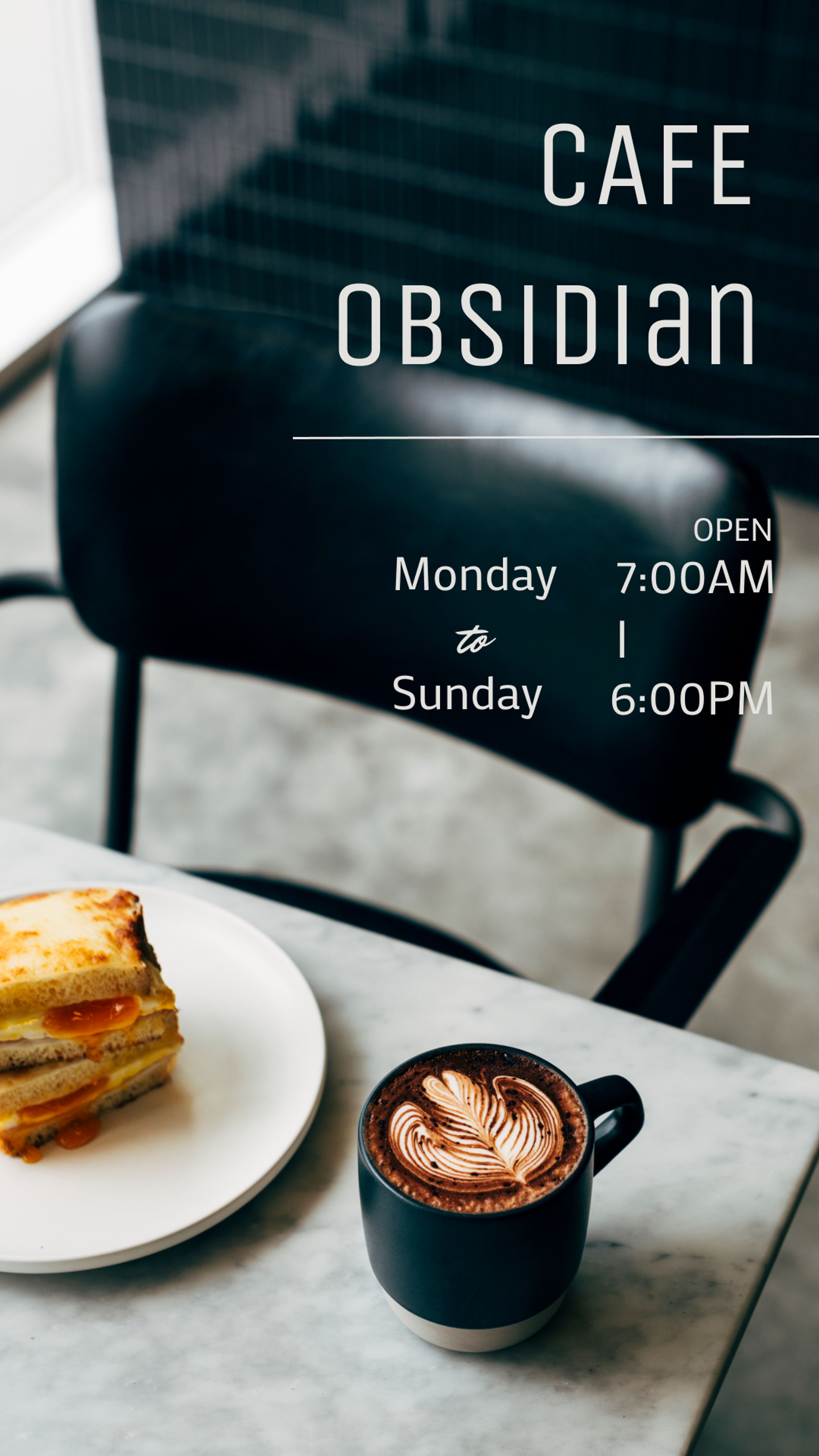 おしゃれカフェ　Instagramストーリー投稿（架空）-1