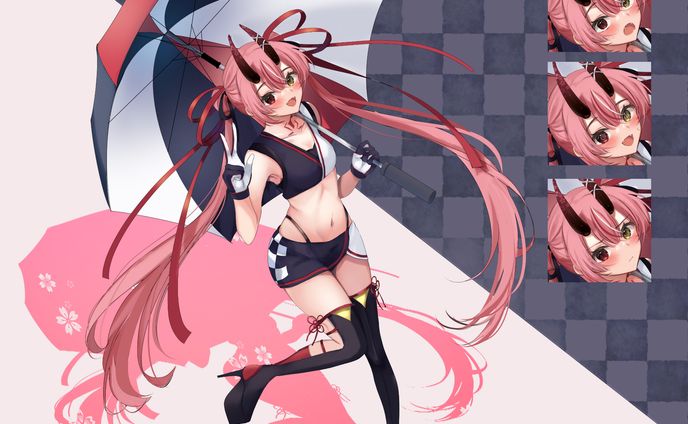 八千草やぃくさん立ち絵イラスト