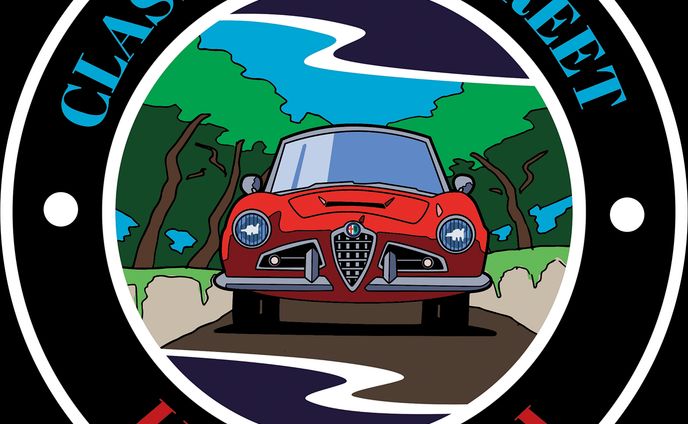 CLASSICCAR STREET KUROSAKI ステッカーロゴデザイン