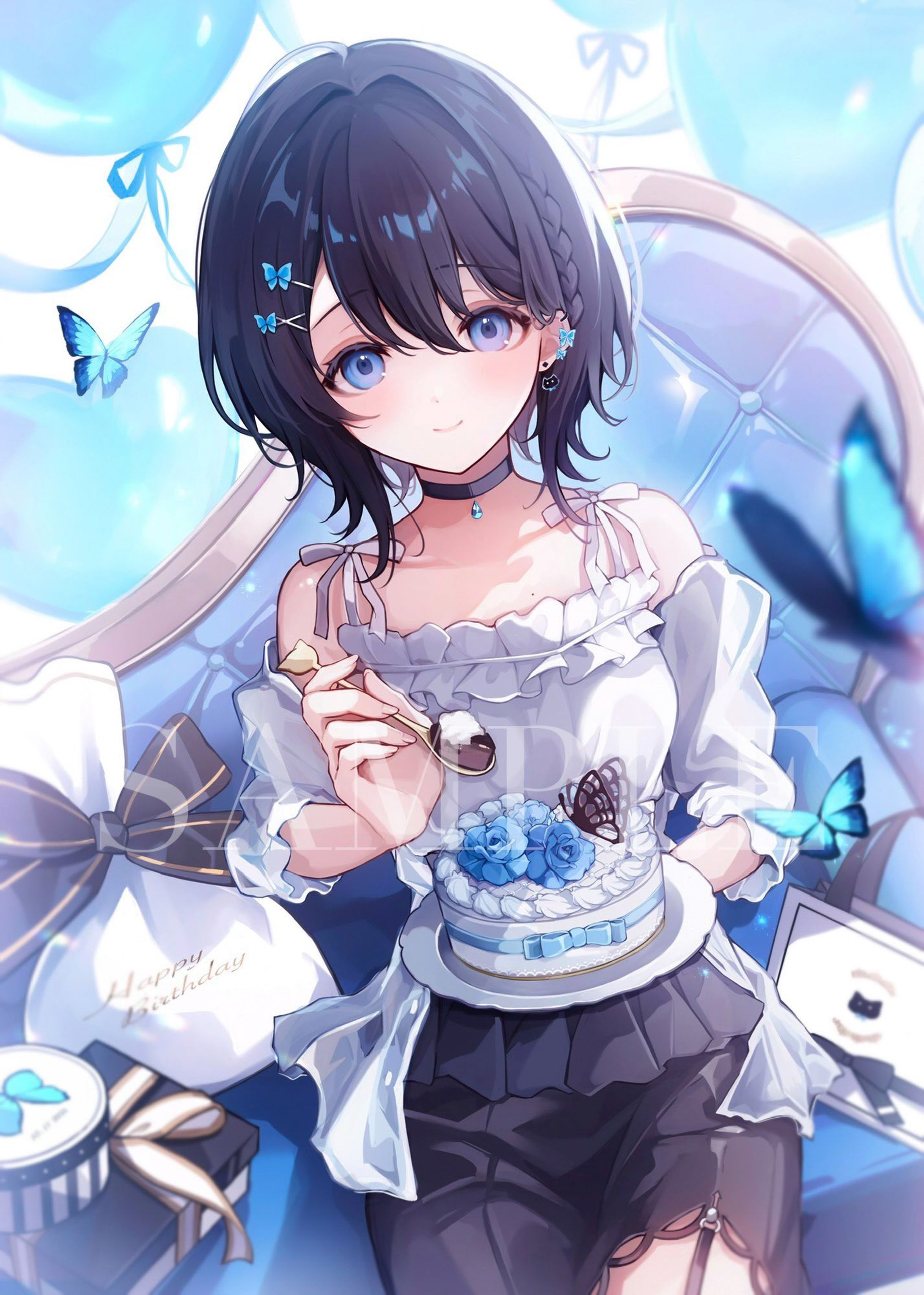 【お仕事】個人VTuber御影ゆら様　誕生日記念イラスト-1