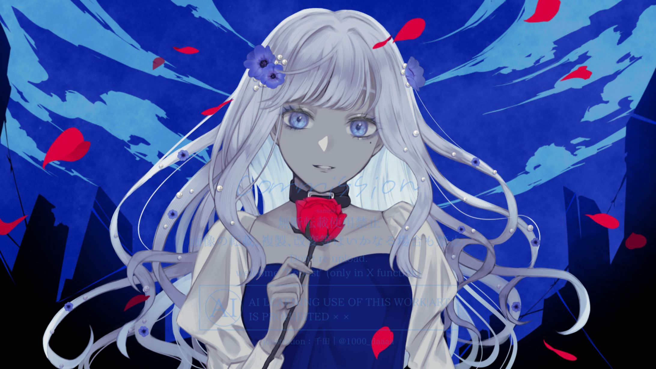 [お仕事]『QUEEN/Kanaria』歌ってみたMVイラスト-1