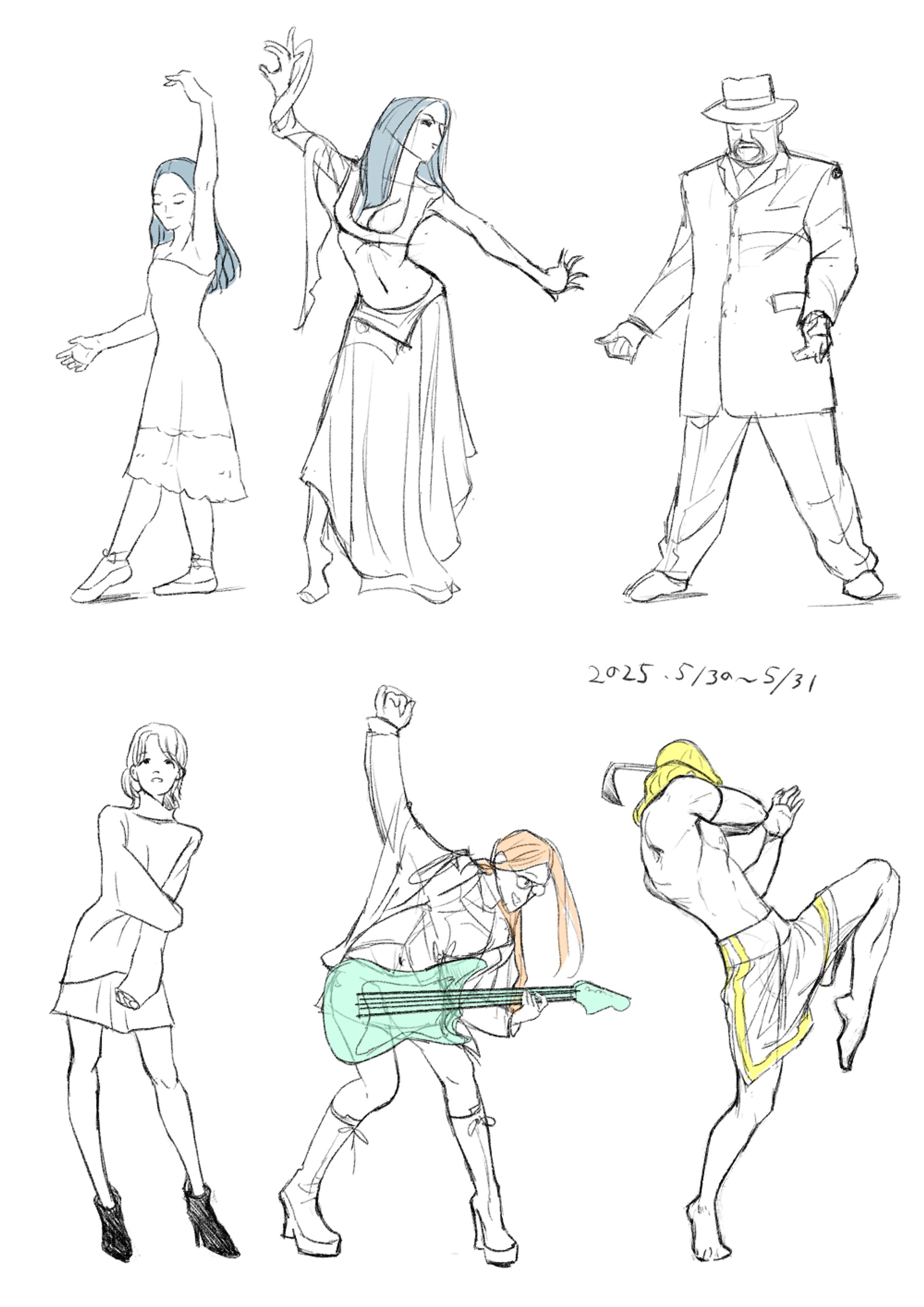 人物スケッチ-1