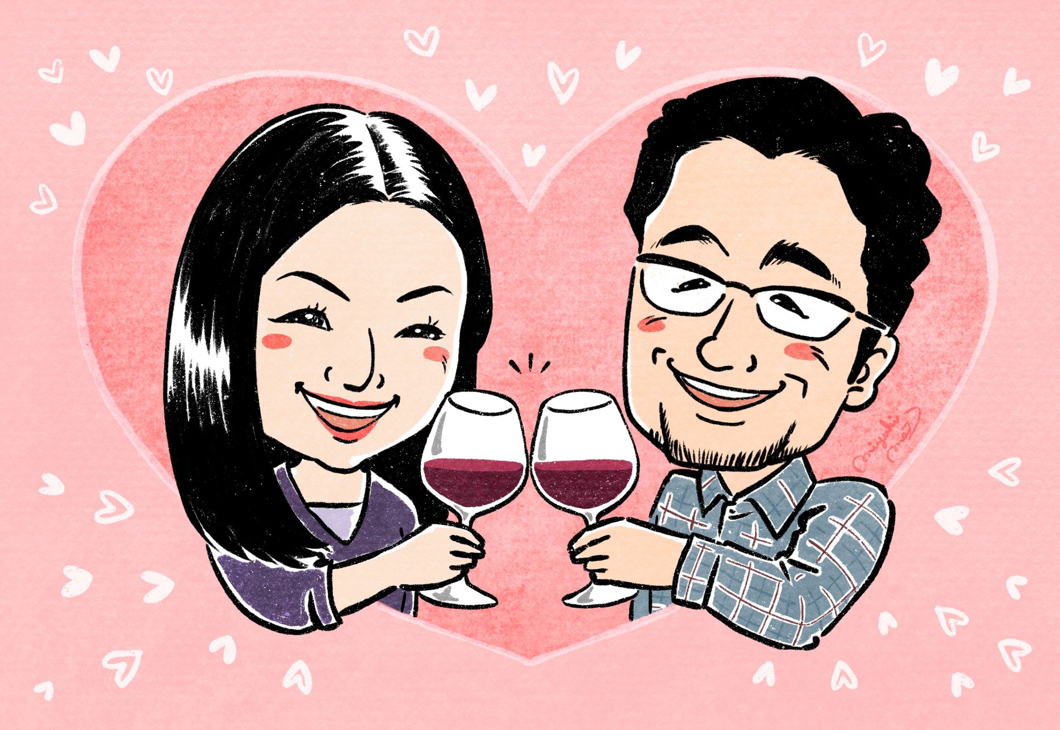 似顔絵〈年賀状用〉-1