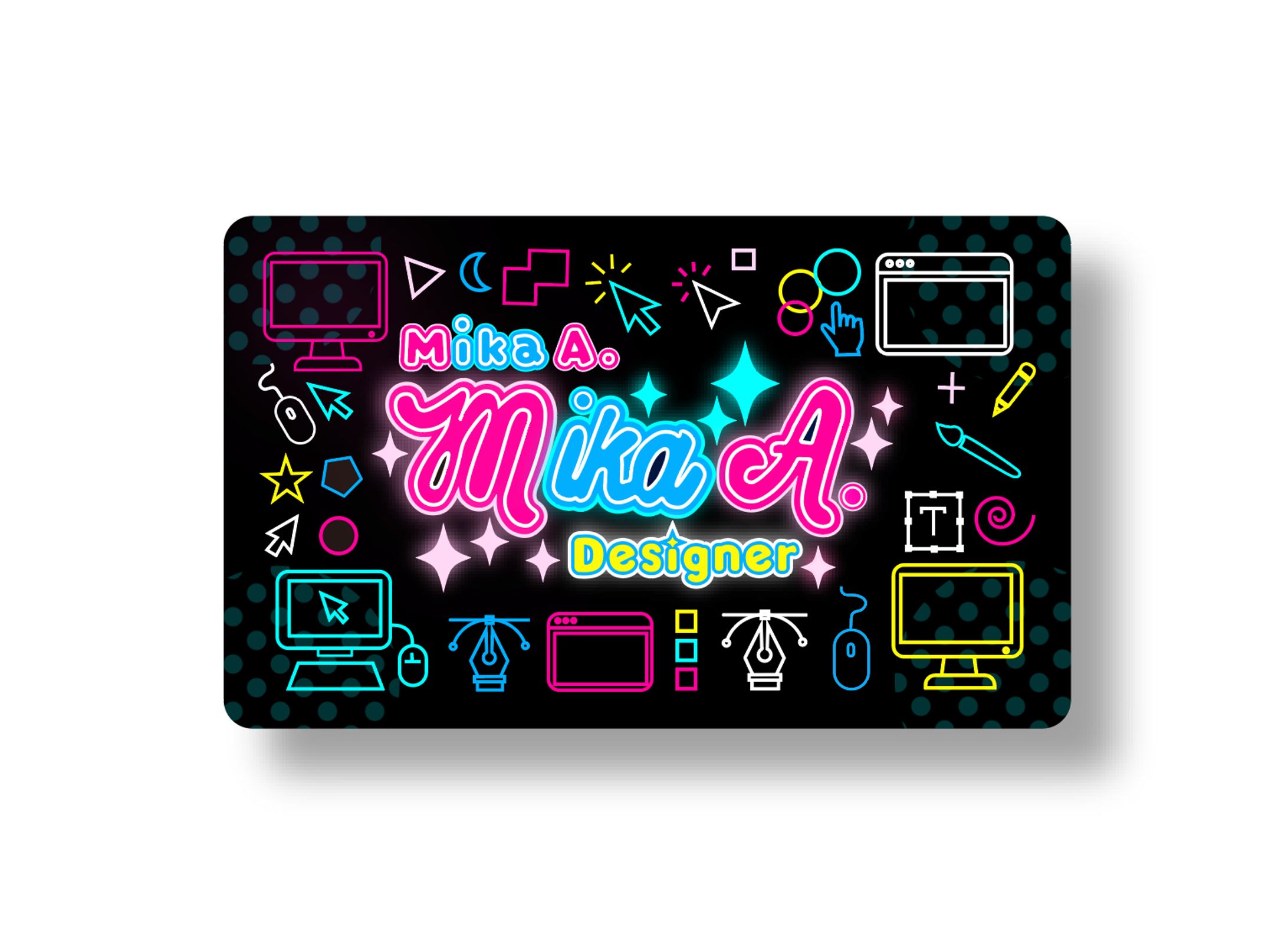 【名刺 / 作字】エンタメ系の名刺デザイン-1