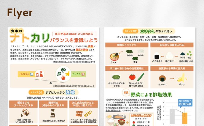 【制作実績】山形大学様_地域住民の減塩・排塩啓発資料