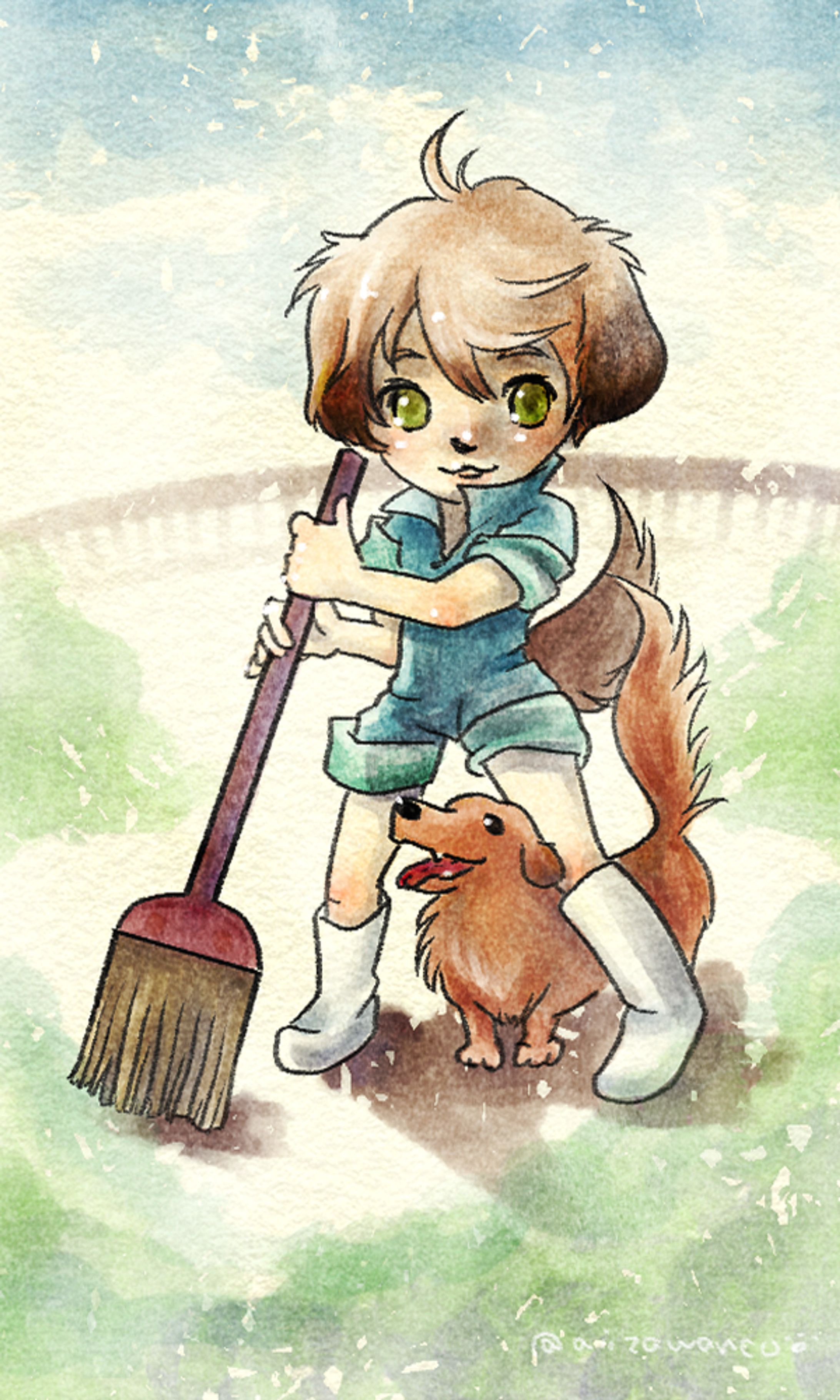 夢のかけらを拾う飼育員さん-1