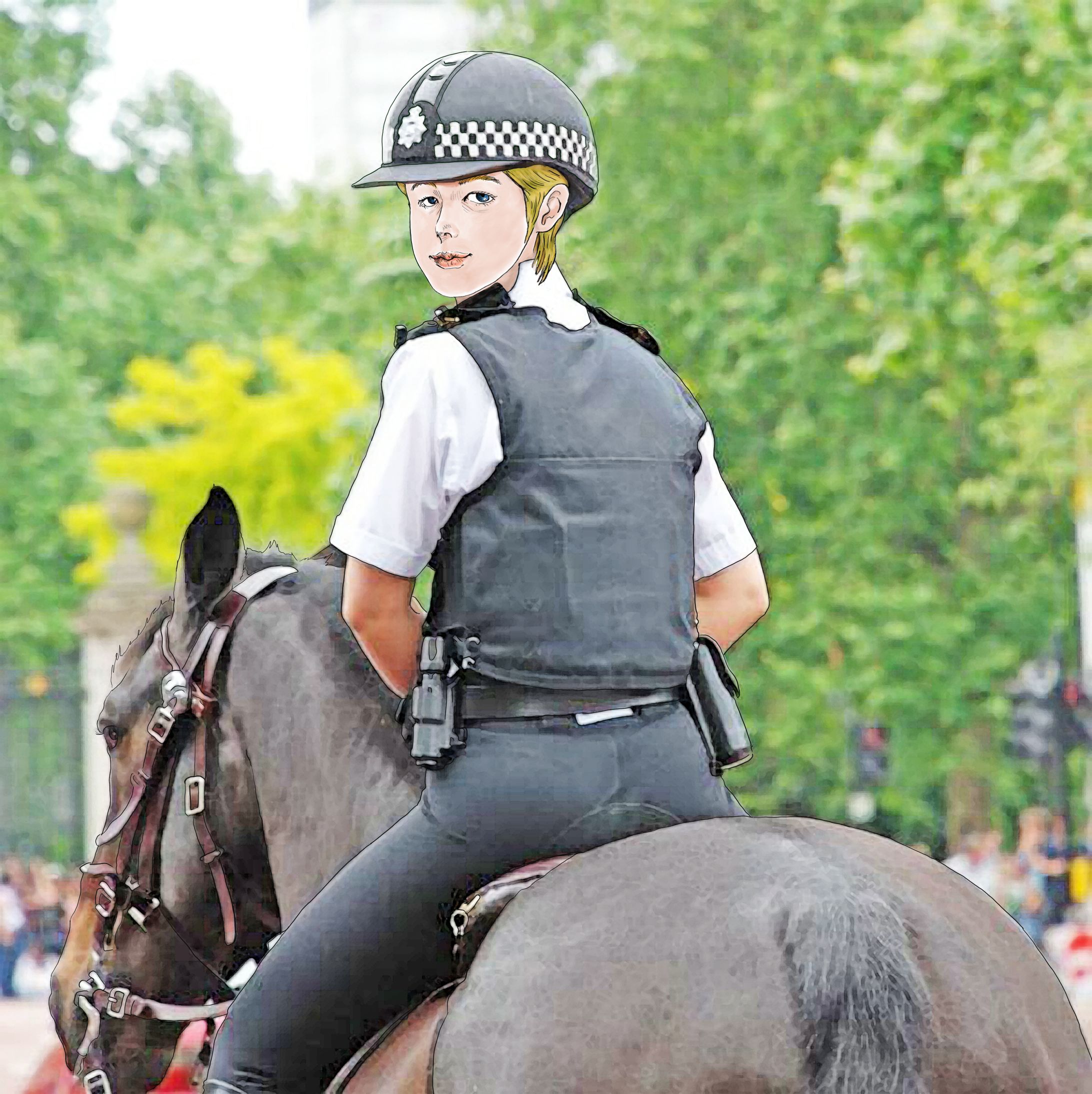 Smiling horse trooper-1