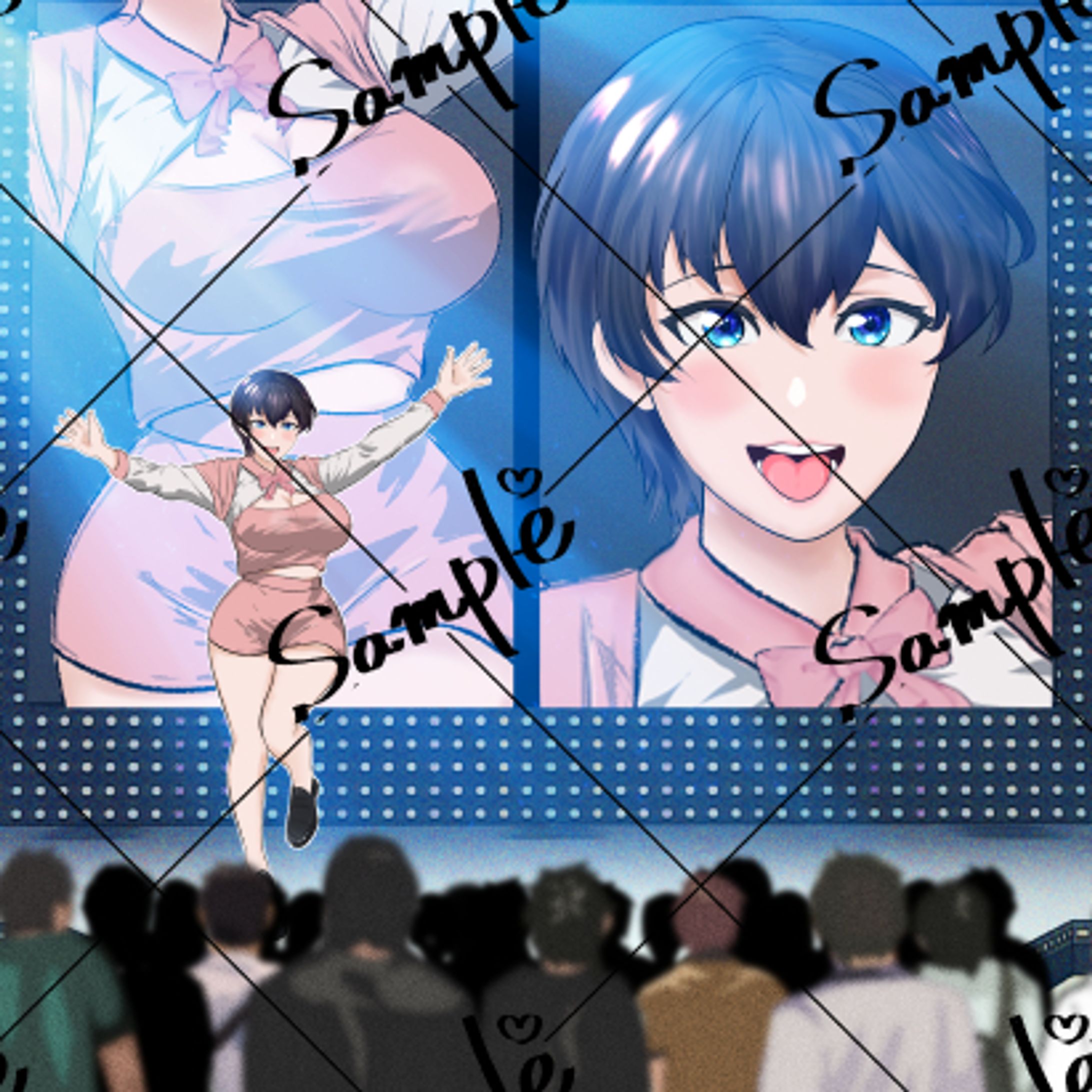 R18イラスト。声優依頼者のDLサイト音声作品の関連イラスト-1