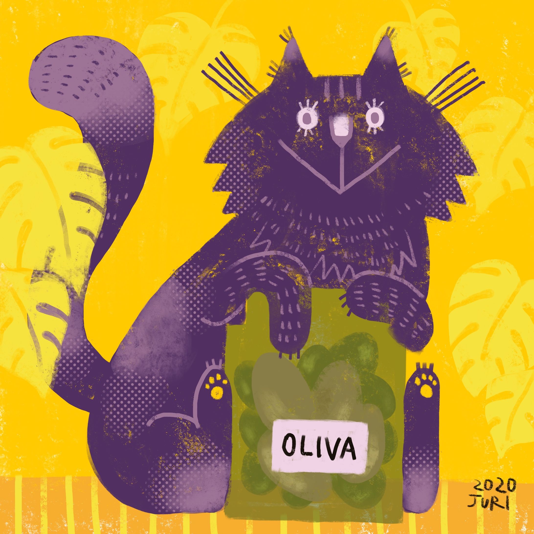 イタリア産のオリーブが好きなメインクーン-1