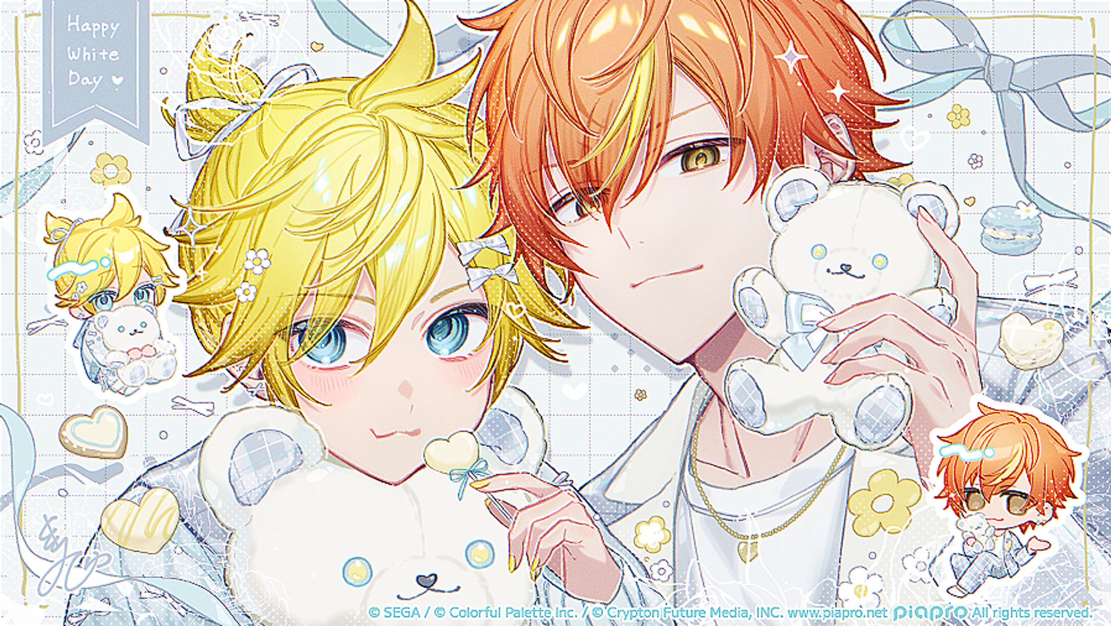 【お仕事】プロジェクトセカイ　ホワイトデー記念イラスト-1