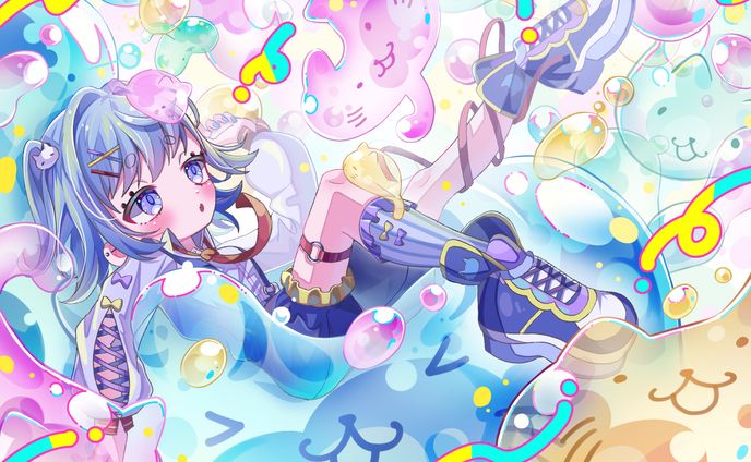 幸せなにゃんこゼリー空間
