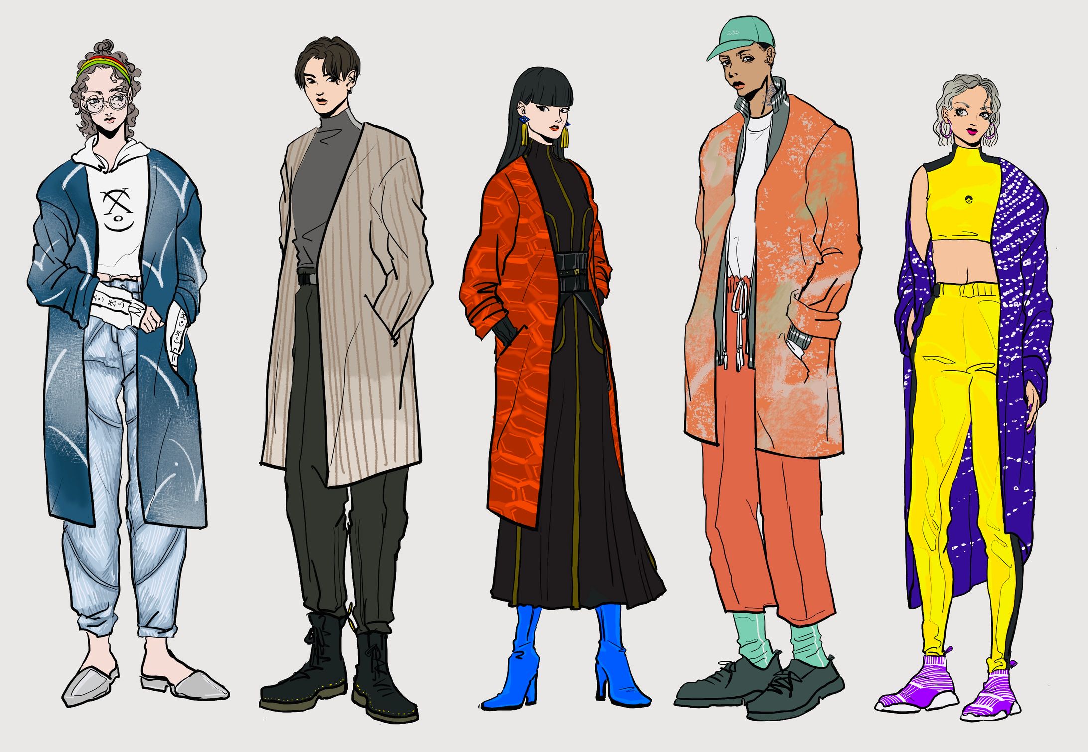 人物絵(アニメ調)-1