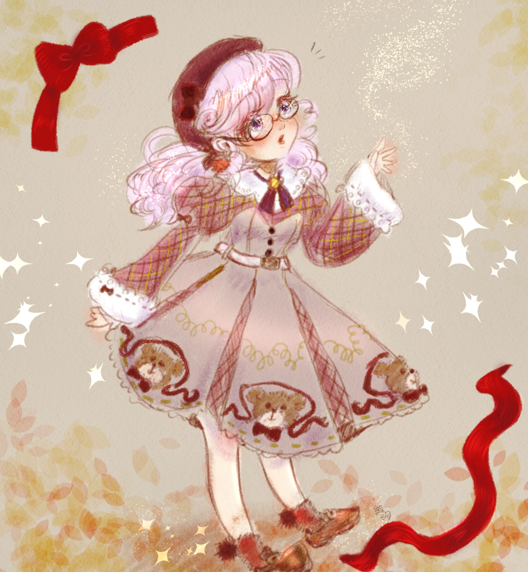 創作？シィルちゃん　秋の装い　-1