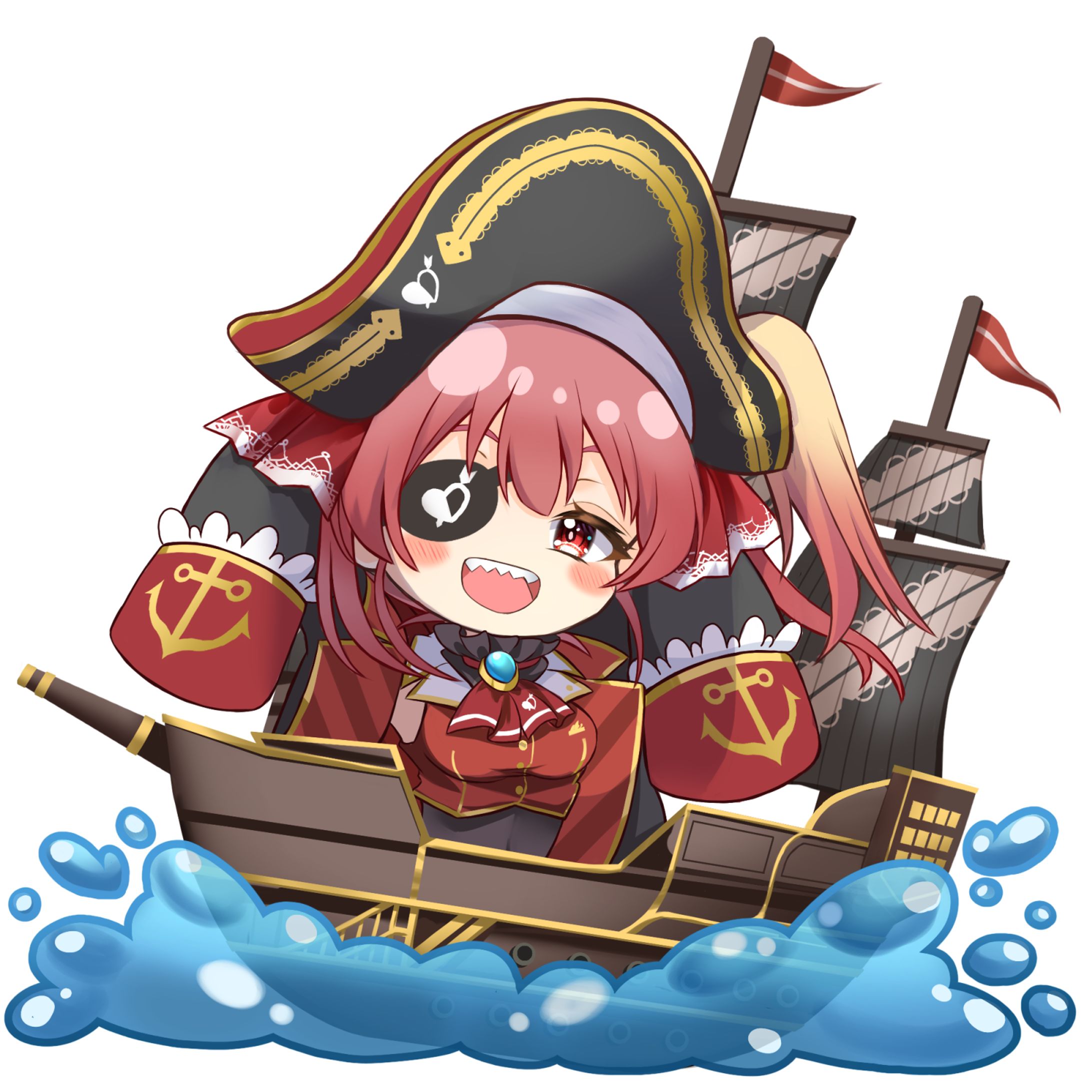 ファンアート|宝鐘マリン（SDキャラ）-1