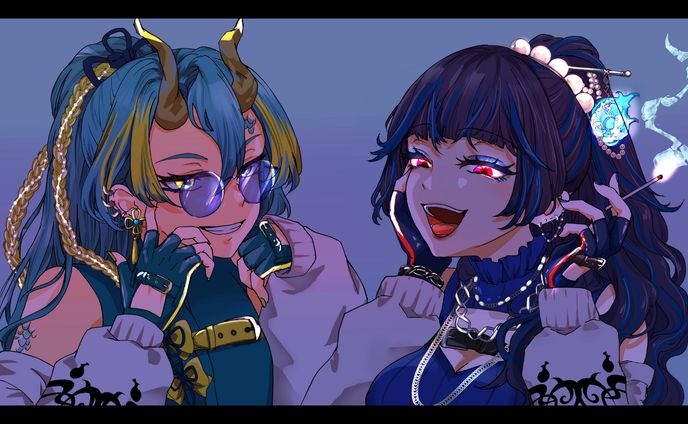 【お仕事】コラボイラスト_ジェーン・ドゥ様＆宵空シズ様